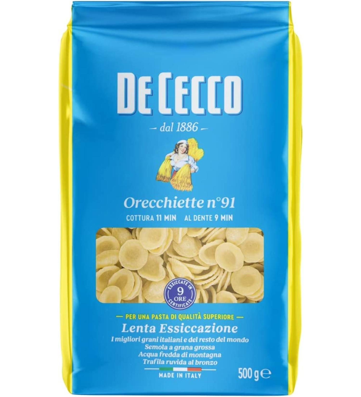  Italian Gourmet E.R. 10 x Cecco Pasta 100% Italian Orecchiette No. 91 500g + Italian Gourmet Pulp 400g - Buy Online on GoSupps.com