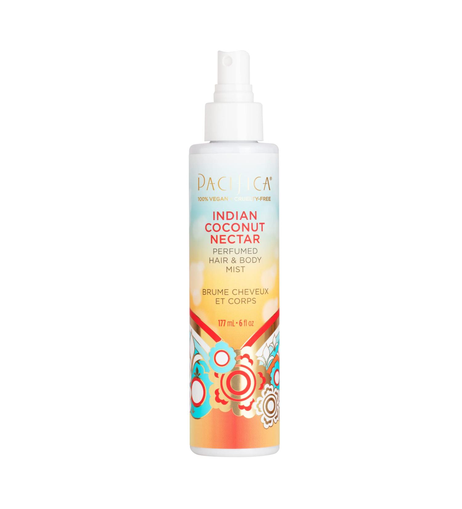 Pacifica Beauty Indian Coconut Nectar Hair and Body Mist - Coconut Vanilla Scent, Natural & Vegan, Alcohol-Free, Clean Fragrance - 1 Pack - Buy Online on GoSupps.com