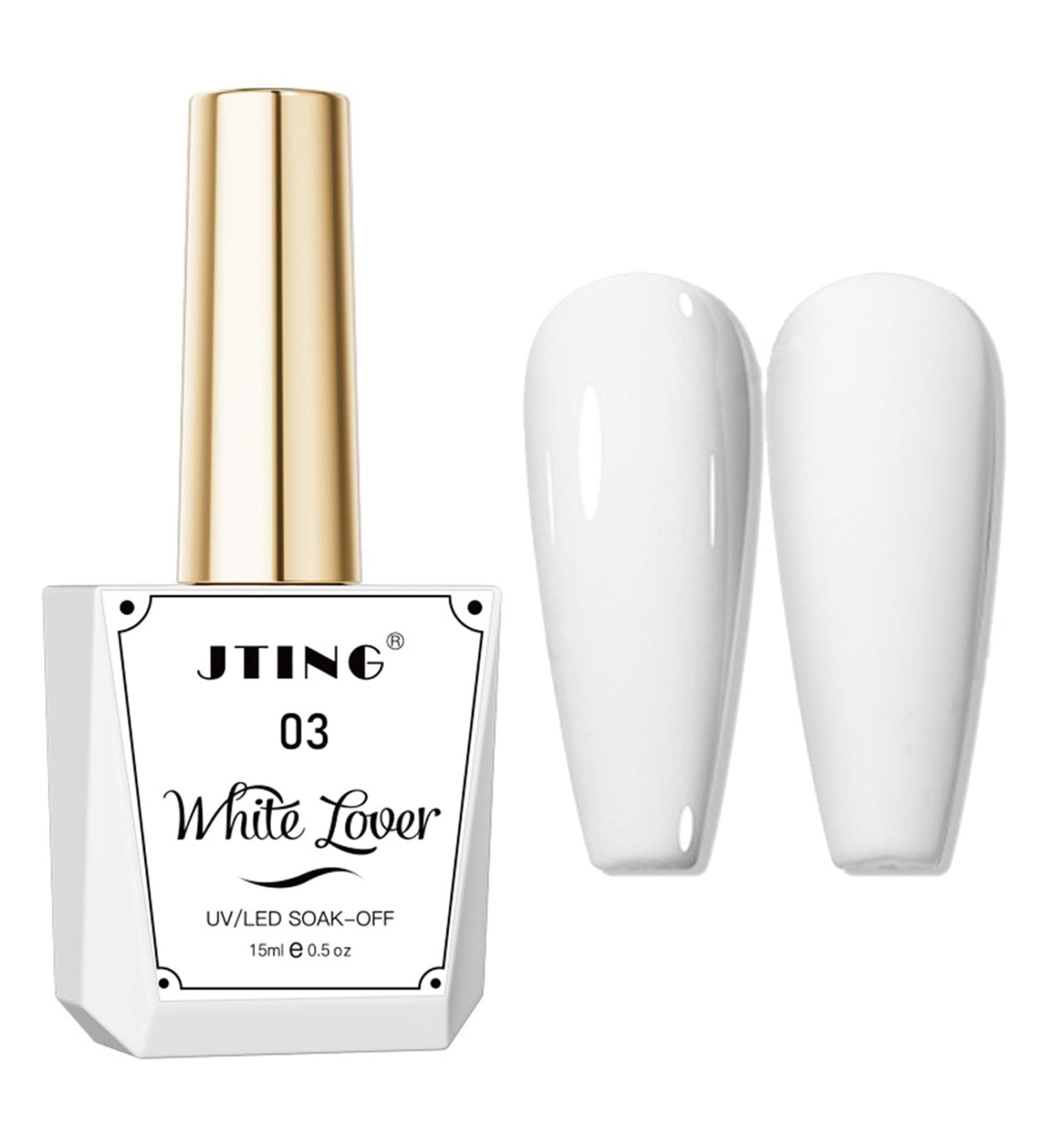 White Nail Polish - Milky White Gel Nail Polish - 15ml French Manicure Nail Polish - Clear Nude Soft Sheer White Gel Polish - White Nail Varnish for Women DIY French Manicure - Buy Online on GoSupps.com