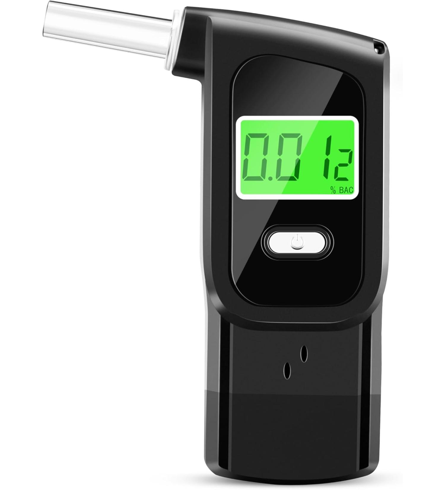 2026 Upgraded Breathalyzer Portable Alcohol Breathalyzer Tester LCD Digital Display 10 Mouthpieces - Buy Online on GoSupps.com