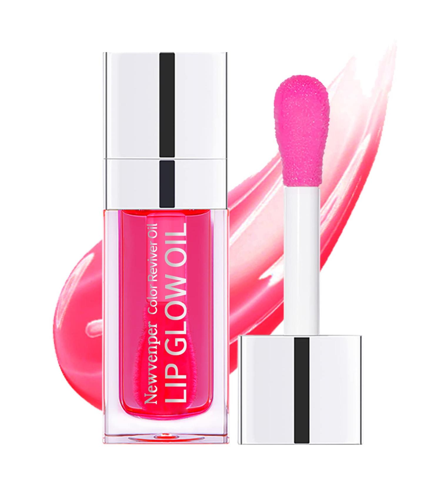 Hydrating Lip Glow Oil - Long Lasting Lip Plumper Gloss - Cherry Flavored Moisturizing Lip Oil - Buy Online on GoSupps.com