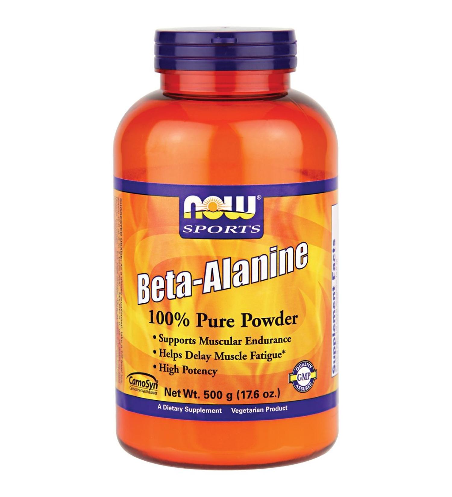 Now Foods Beta-Alanine - 500 g (17.6 oz.) 6 Pack