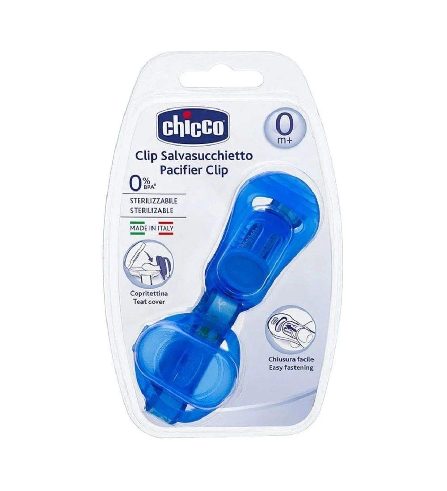 Buy Chicco Pacifier Strap with Teat Protection | Clip & Velcro | Blue | 1 Piece for International Shipping - Buy Online on GoSupps.com