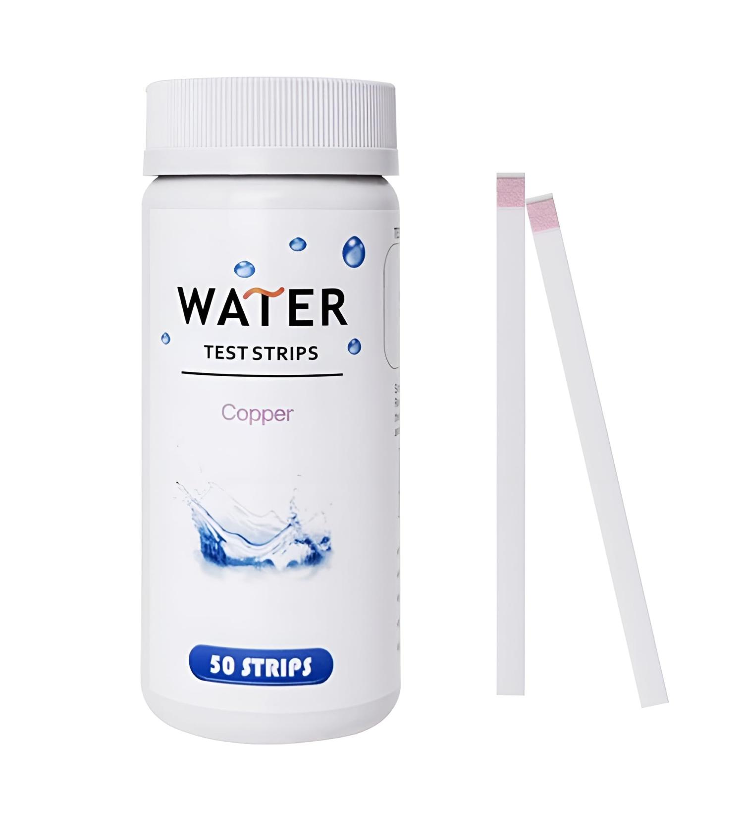 Bandelettes de test du cuivre pour eau 50 pi ces (0 10 mg/L ou ppm niveaux 0/0 5/1/2/5/10) D tection rapide et pr cise pour eau potable aquarium piscine et laboratoire - Buy Online on GoSupps.com