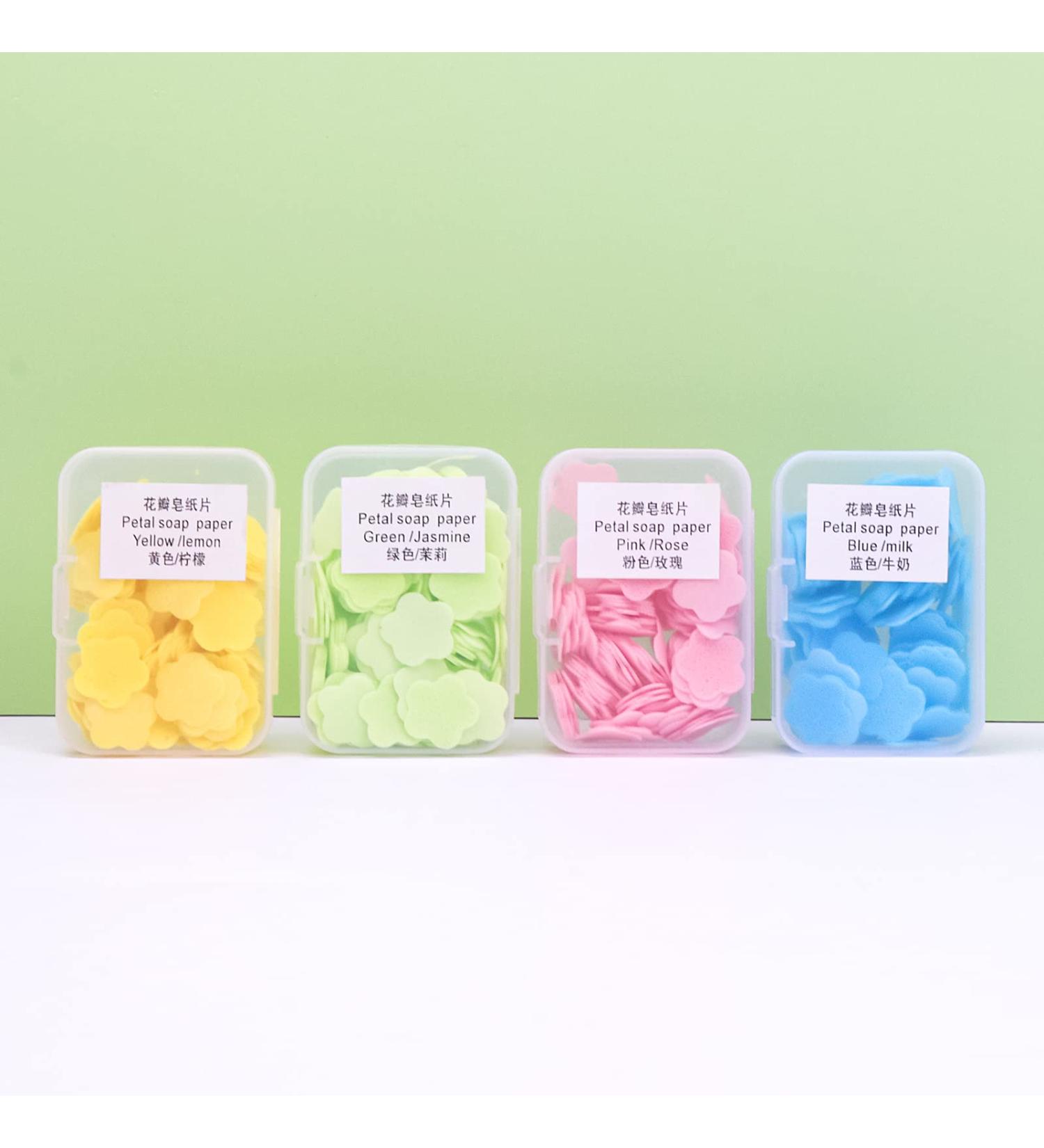 400 Sheets Petal Paper Soap - Portable Dissolvable Hand Soap for Travel Camping & Outdoor Use - Buy Online on GoSupps.com