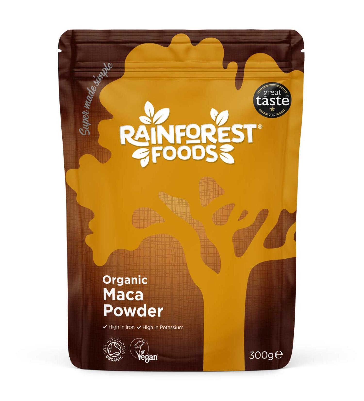 Rainforest Foods Organic Raw Maca Powder 300g 300 g (Pack of 1)