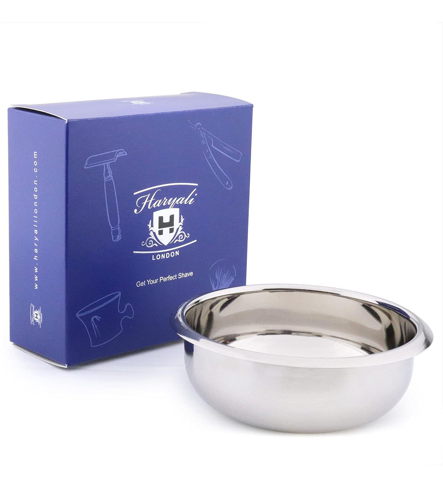 Haryali London Stainless Steel Shaving Bowl - Classic Design - Buy Online on GoSupps.com