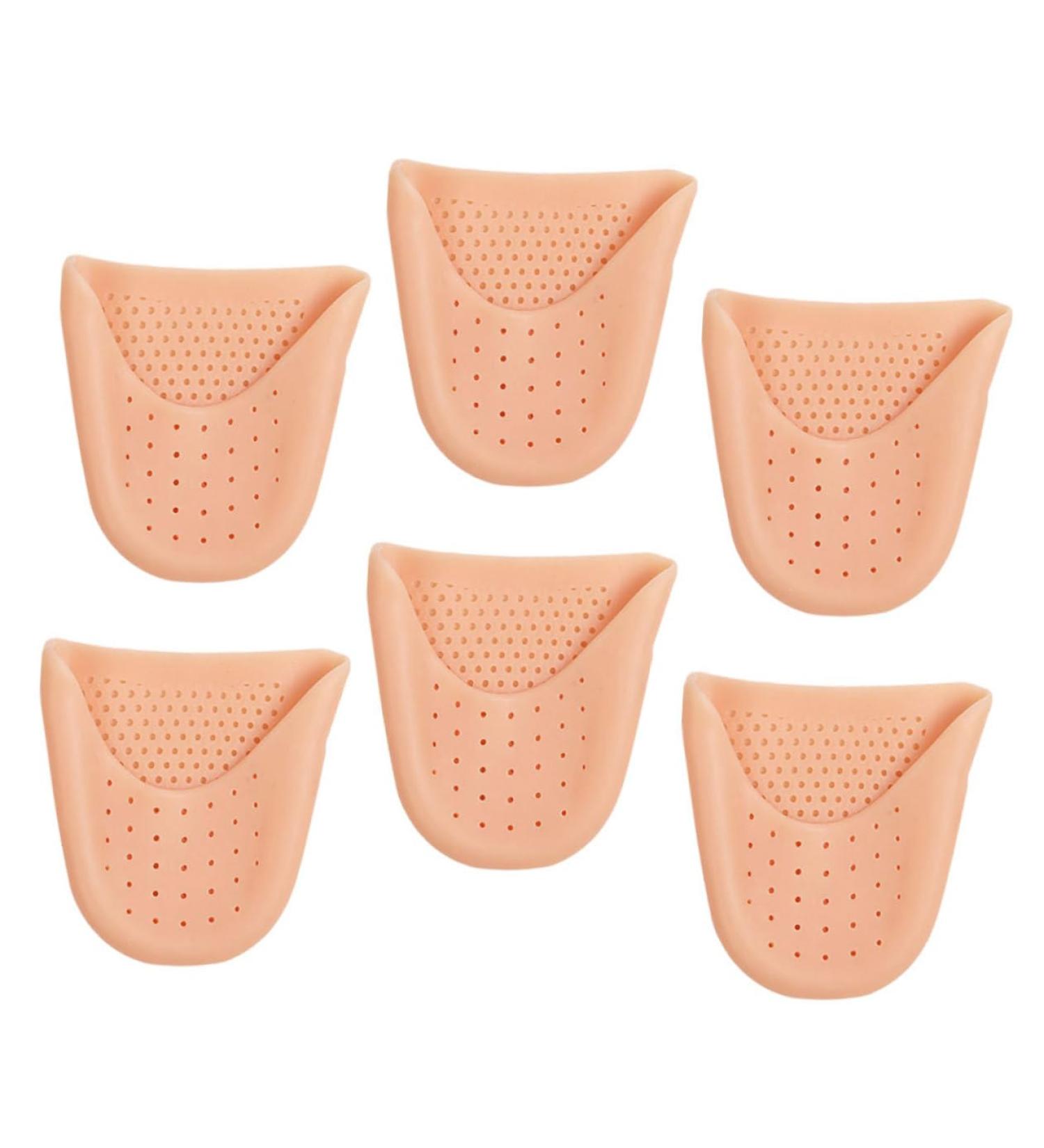 Toe Protector Gel Shoe Inserts 3 Pairs Forefoot Protectors & Pads for Dance Pointy Shoes & Ball of Foot Pain Relief - Buy Online on GoSupps.com
