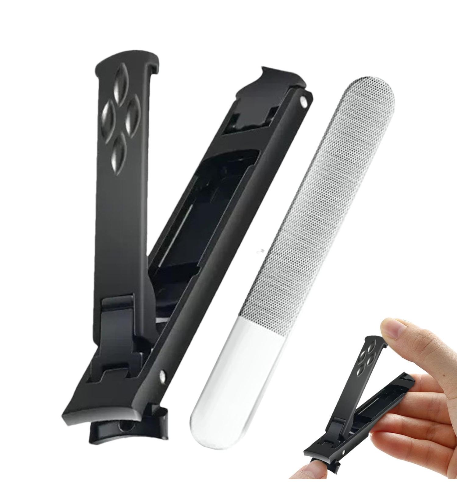 Thick Toenail Clippers High Performance Nail Clippers for Thick Nails - Foldable Wide Nail Clippers Double Head Toenail Clippers | Portable Fingernail Cutter Finger Thick Nail Clippers for Women Black - Buy Online on GoSupps.com