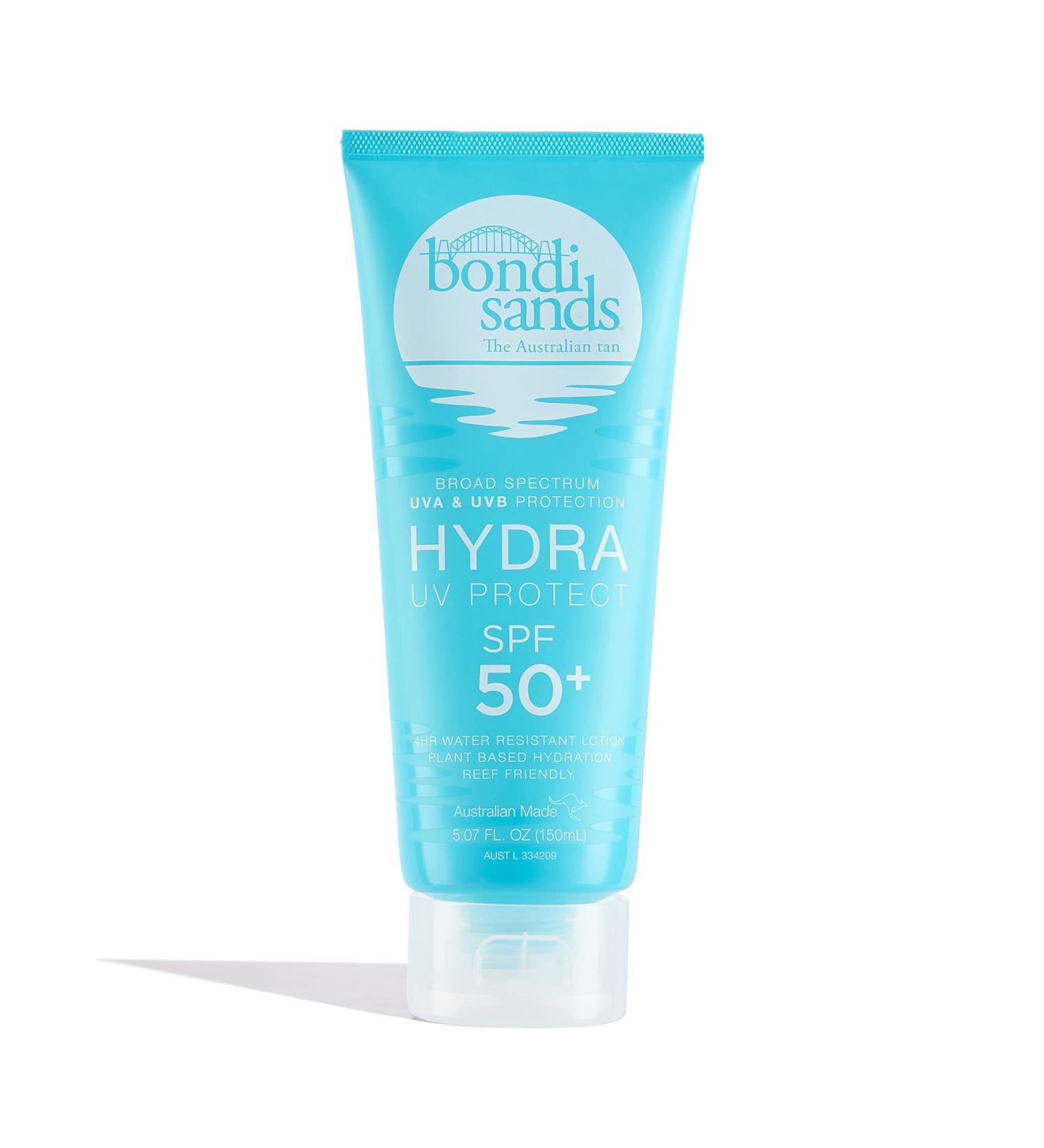 Bondi Sands Hydra UV Protect SPF 50+ Body Lotion Sunscreen - 150 ml | Broad Spectrum UVA/UVB Protection & Water Resistant - Buy Online on GoSupps.com