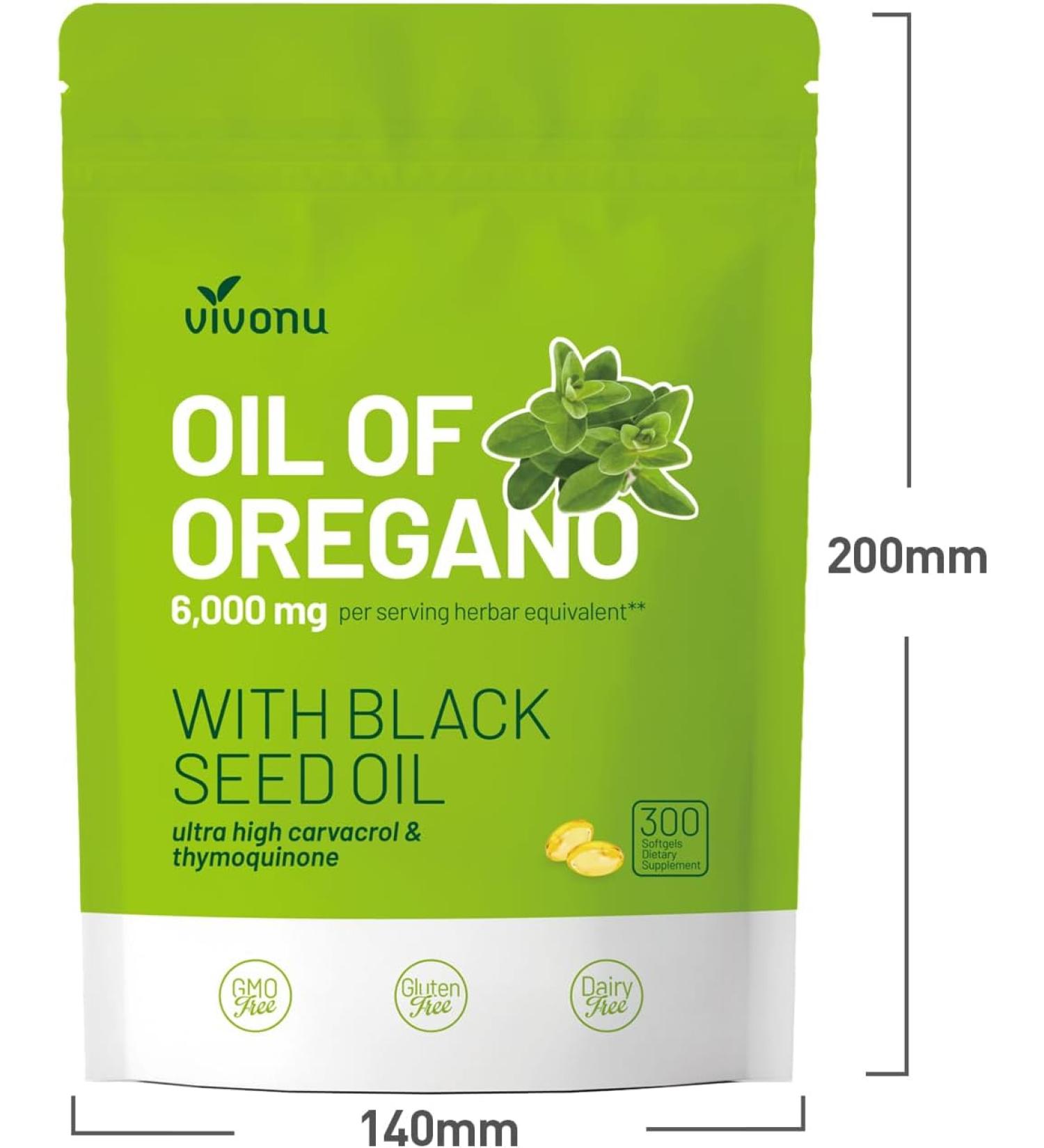 Integratore Di Olio Di Origano Capsule Softgels 2 In 1 6000mg - Foto 7