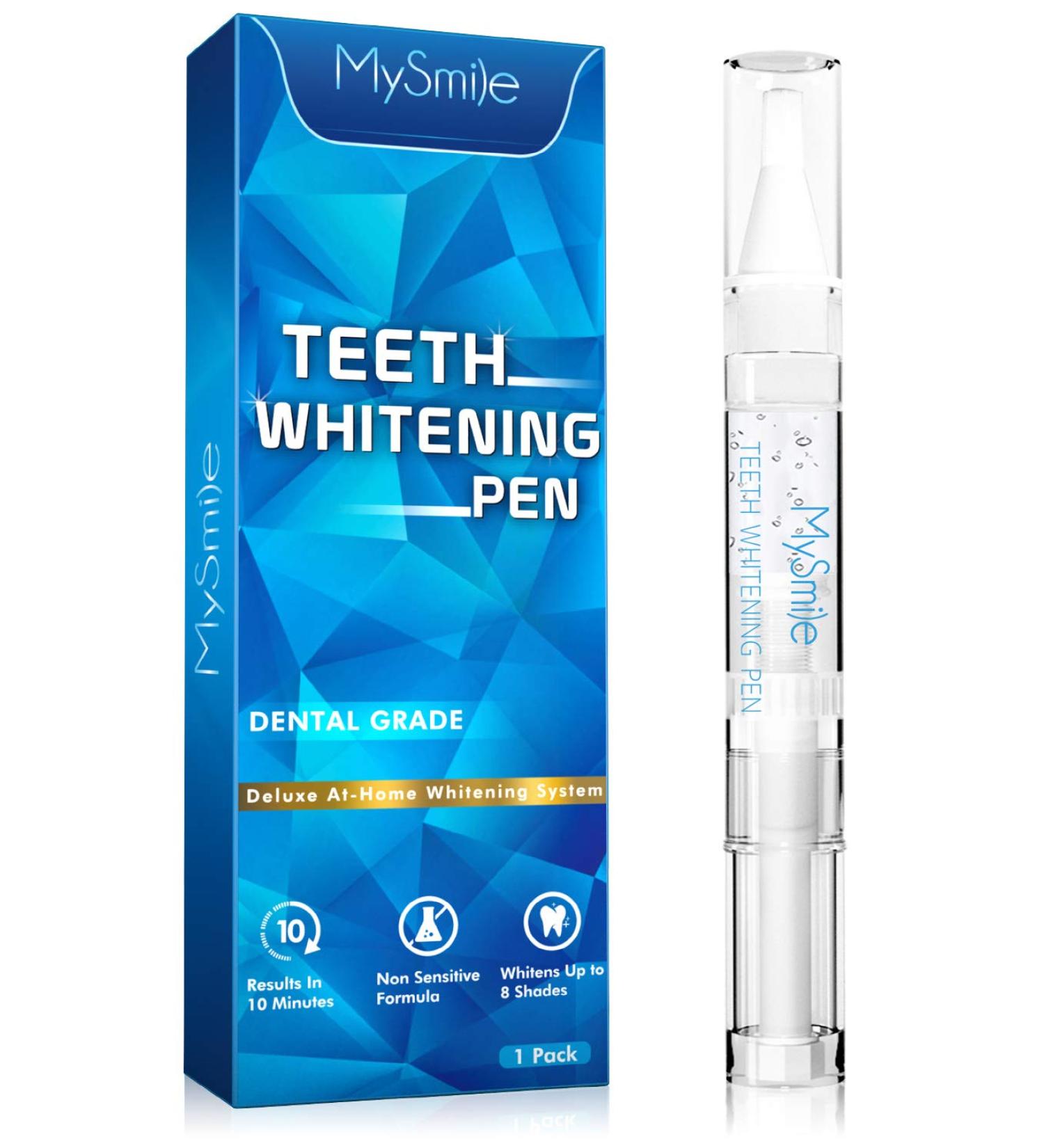 MySmile Teeth Whitening Pen for Sensitive Teeth | Fast Results 35% Carbamide Peroxide Gel | Whitening Refill for Year Stains | 1 Count - Buy Online on GoSupps.com