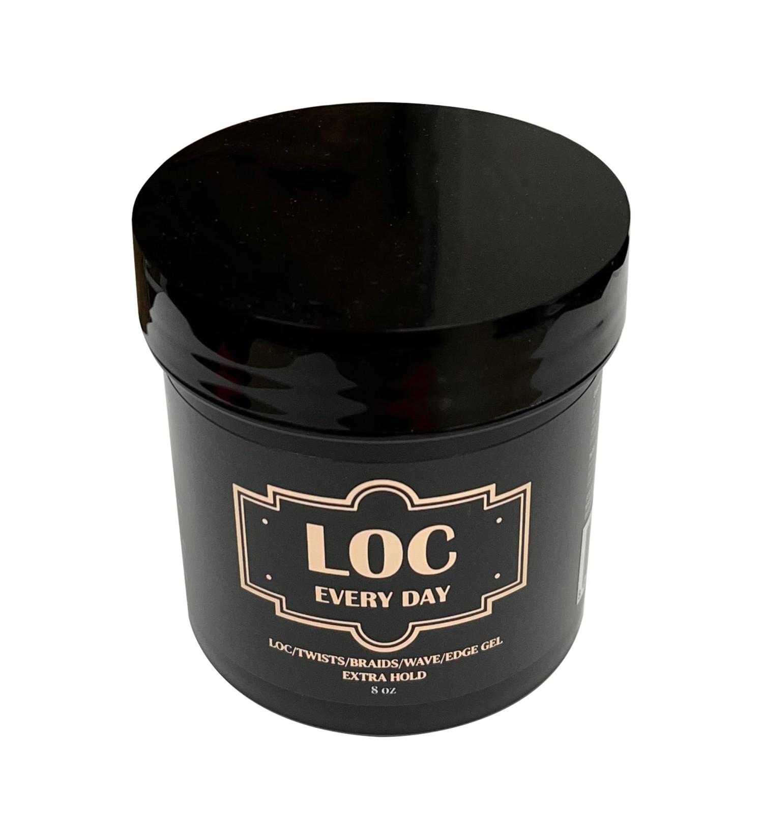 LOC EVERY DAY Braid Gel | Extream Hold (8OZ) | Smooths & Tames Frizz | lock and Twist | Cornrows Gel | No Flaking or Drying | High Shine long lasting | No Greasiness | All Hair type