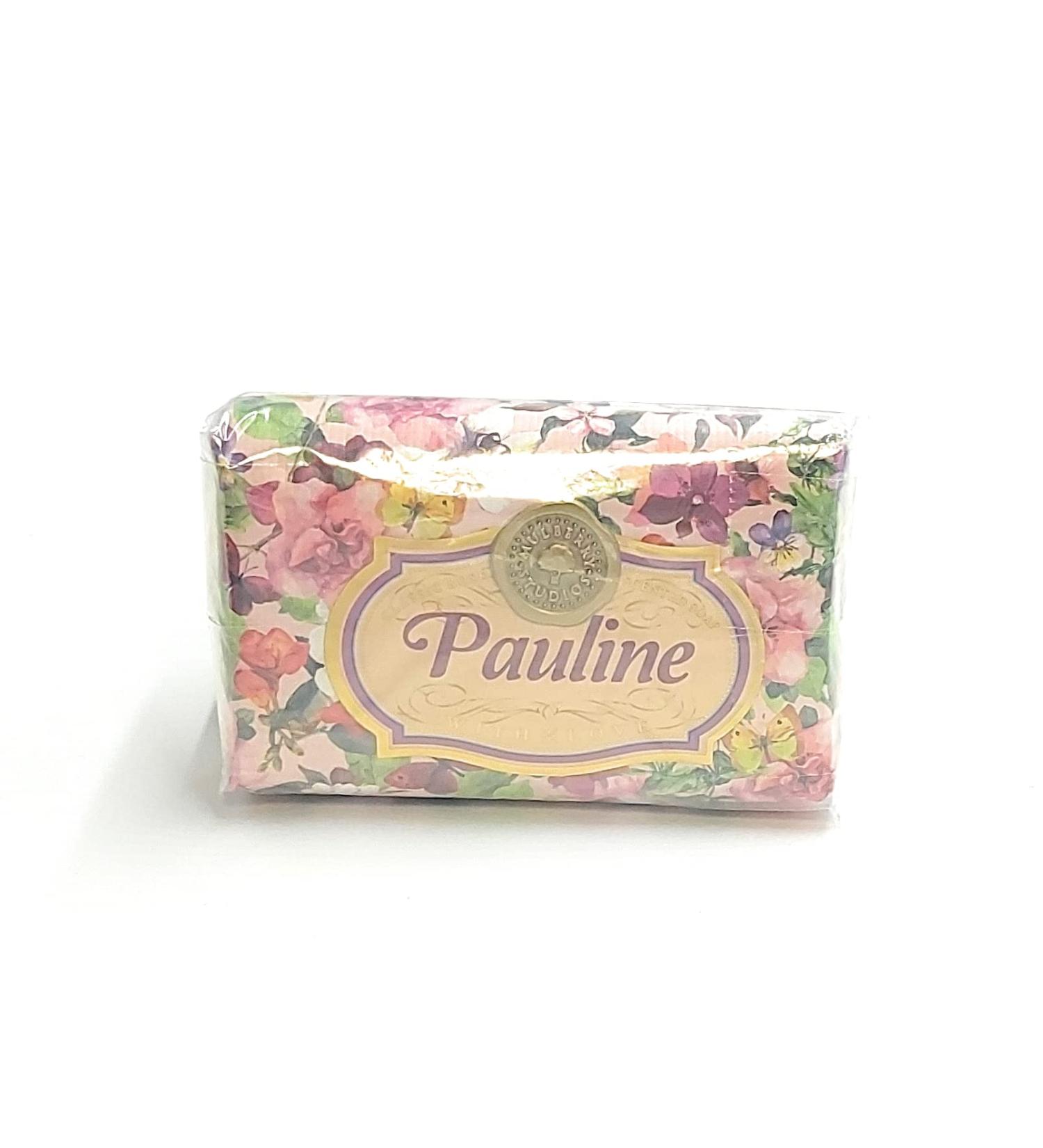 Pauline - Gift Soap Bar For Her Birthday Rose Scent Mum Grandmother Cleanser Lather Present Girl