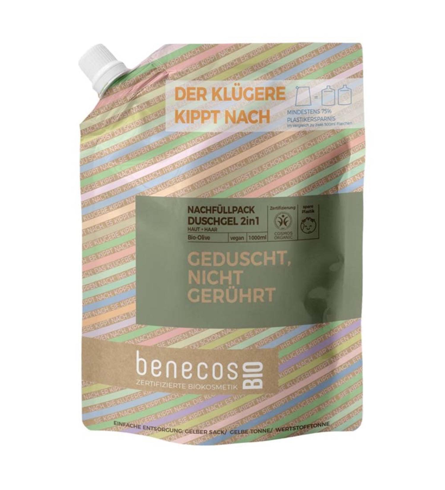 benecos Benecos 2-in-1 Olive Skin & Hair Shower Gel 1 Litre