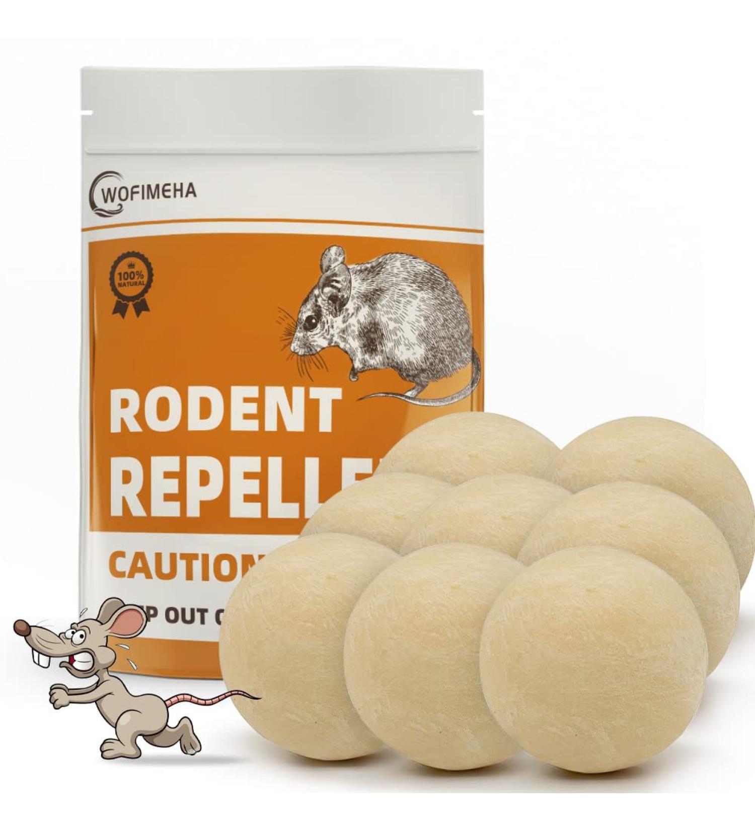 ANEWNICE Rodent Repellent with Wofimeha Peppermint Oil - 8 Pack Natural Rat & Mouse Repellent for Indoor/Outdoor Use - Buy Online on GoSupps.com