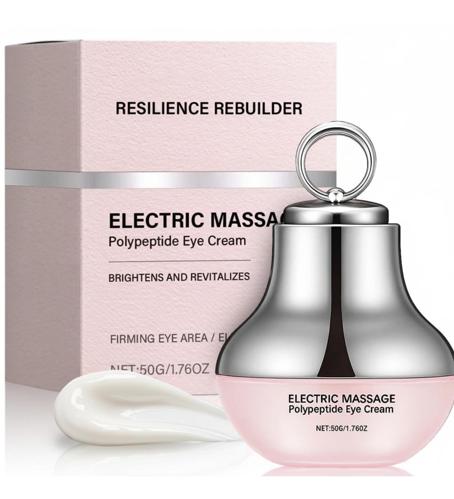 TWMKLP Electric Massage Eye Cream Anti-Wrinkle Firming Treatment with Soothing Vibration Reduces Puffiness Dark Circles Fine Lines & Tired Eyes Hydrating Moisturizer - Buy Online on GoSupps.com
