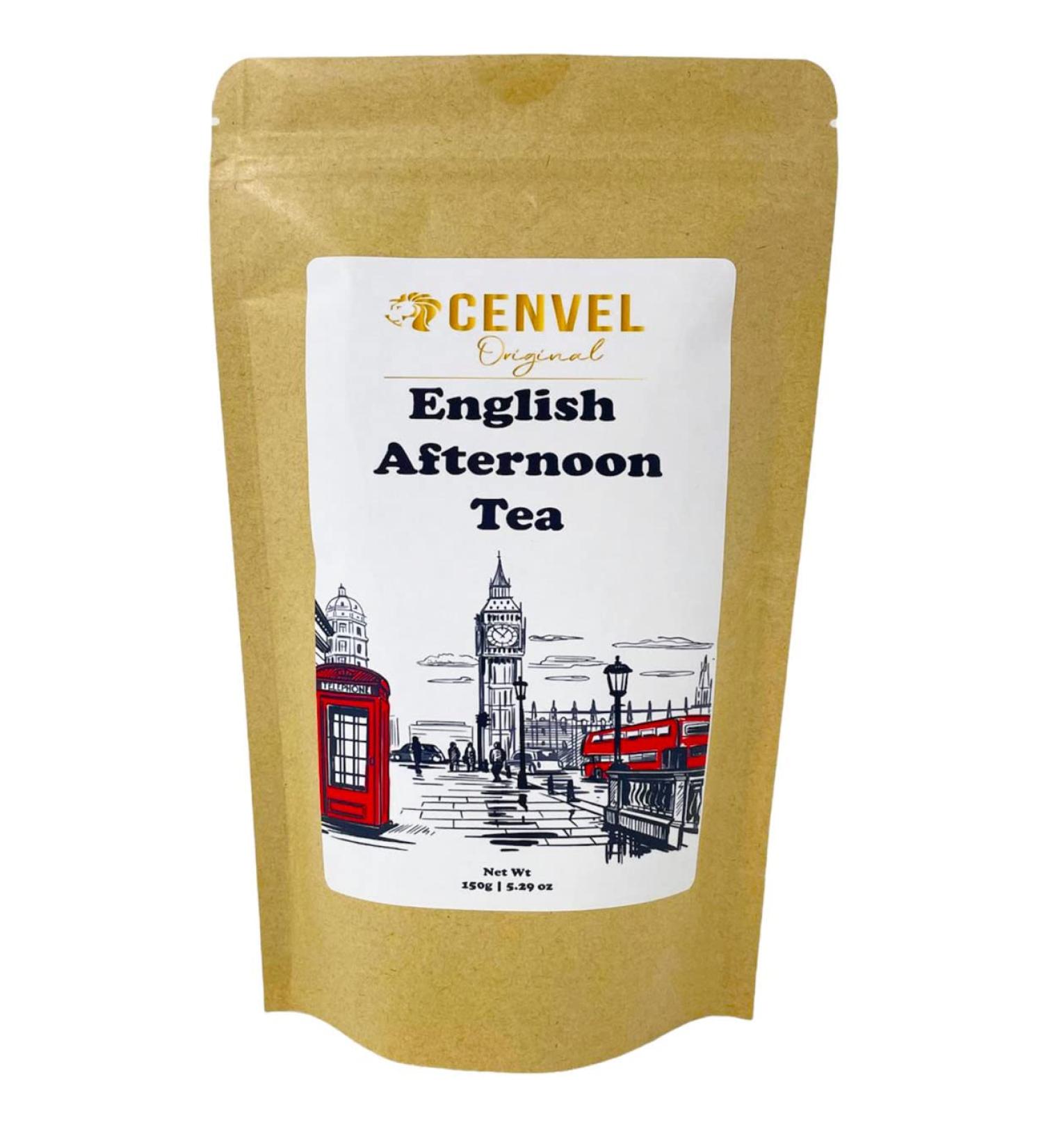 CENVEL English Afternoon Tea | City of London Scenes Loose-Leaf Black Tea in Resealable Pouch | Great Gift for Loved Ones (150g London City) 150g London City - Buy Online on GoSupps.com