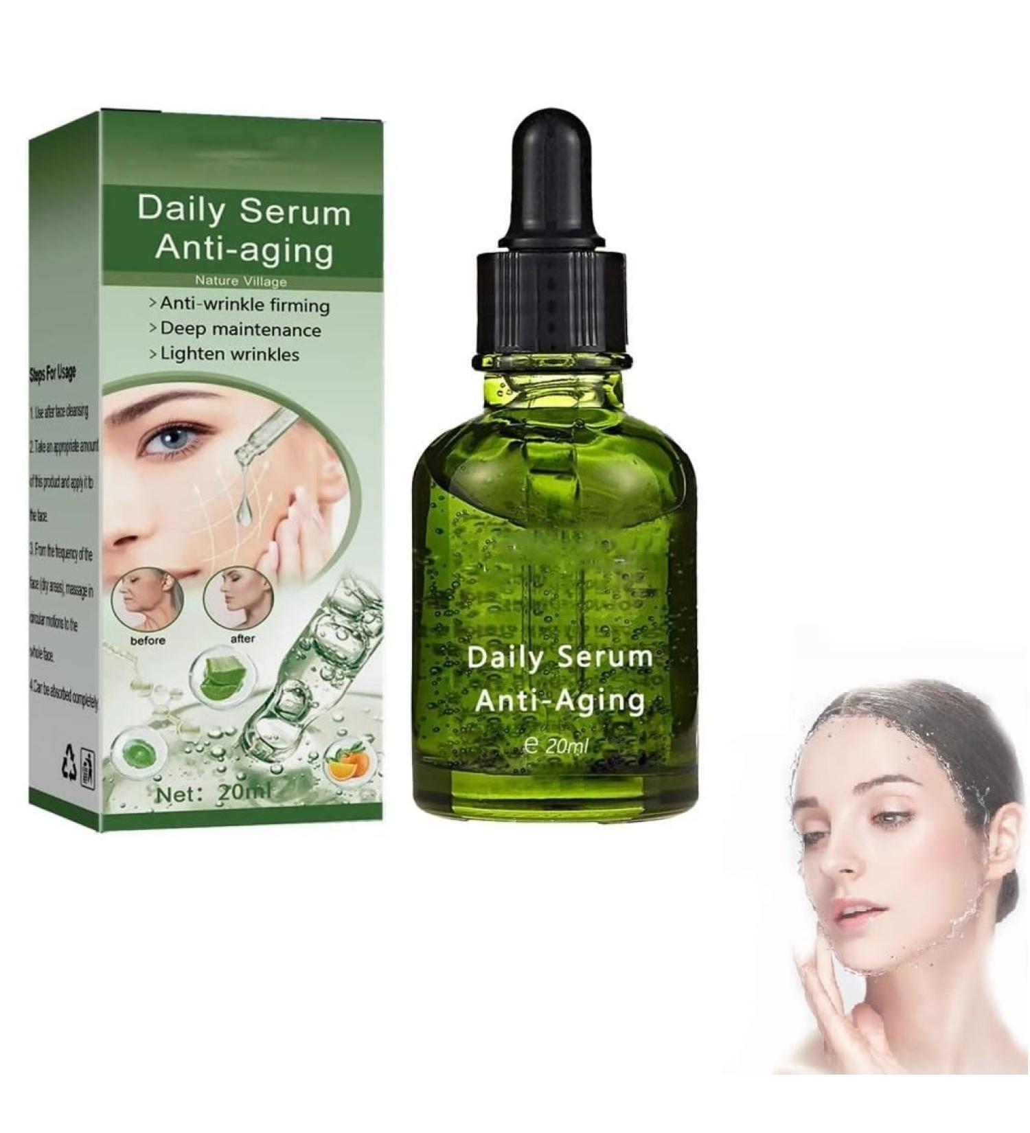 BomdoG Anti Wrinkle Face Serum 20ml Deep Anti-aging Essence Reduces Fine Lines And Wrinkles Tightens Face Shrinks Pores And Improves Skin (1 Bottle) - Buy Online on GoSupps.com