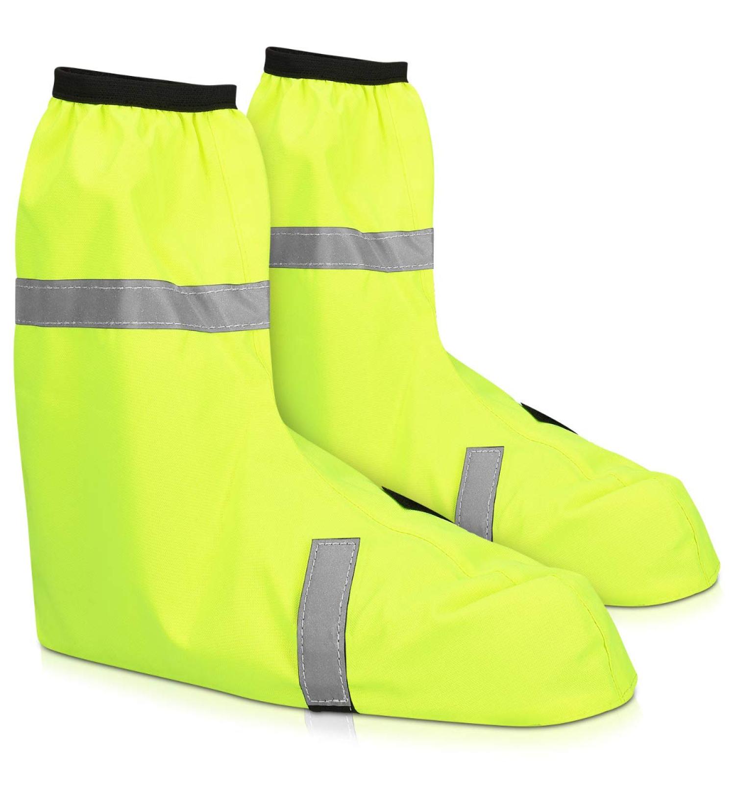 Navaris Waterproof Shoe Covers - Rain Protection Gaiters for Men & Women (EU44-46) - Durable & Yellow - Buy Online on GoSupps.com