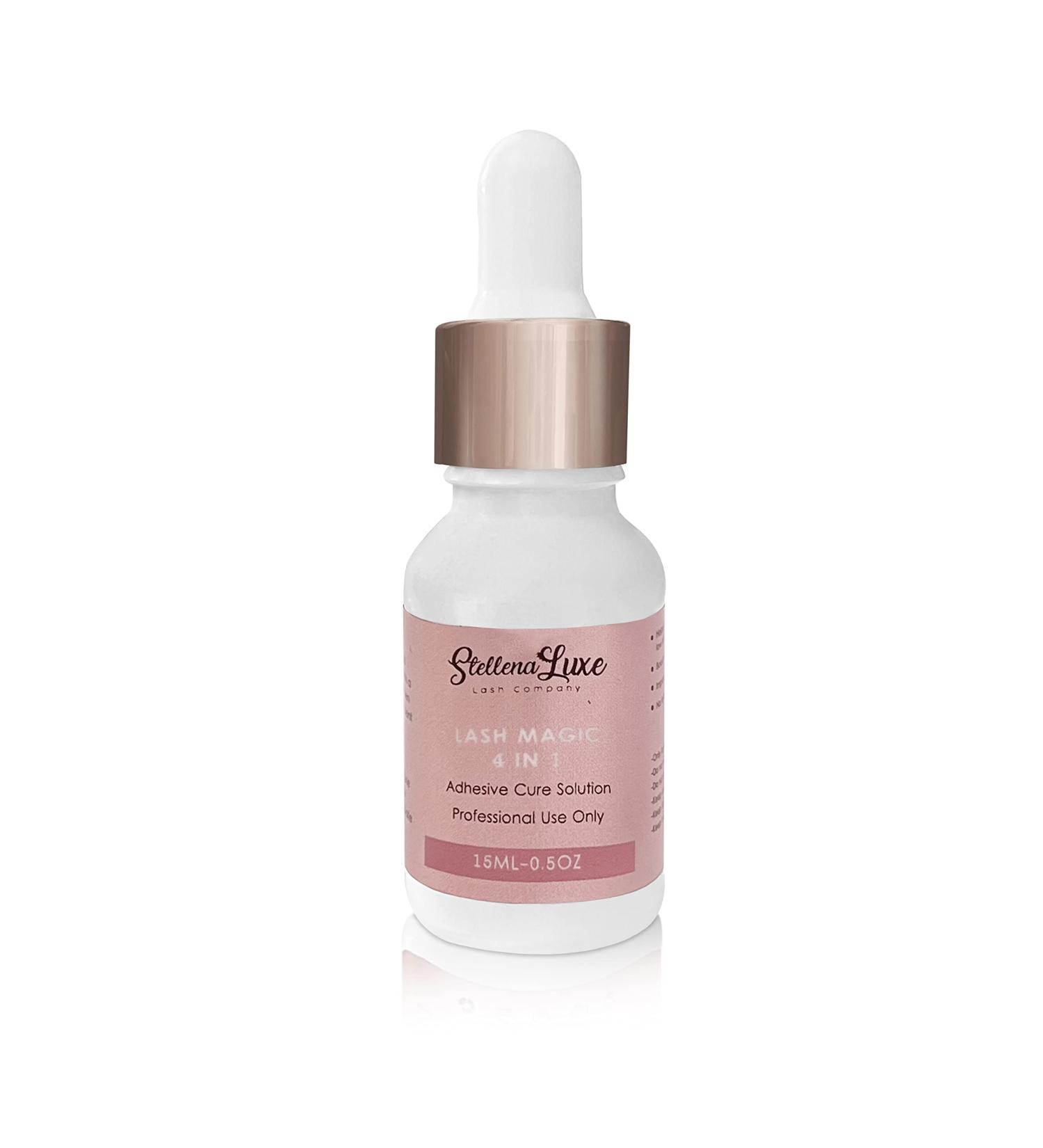 Professional Adhesive Accelerator for Eyelash Extensions | Stellena Luxe 4-in-1 Primer & Sealer | 15ml Instant Bond - Longer Retention & Dropper Design - Buy Online on GoSupps.com