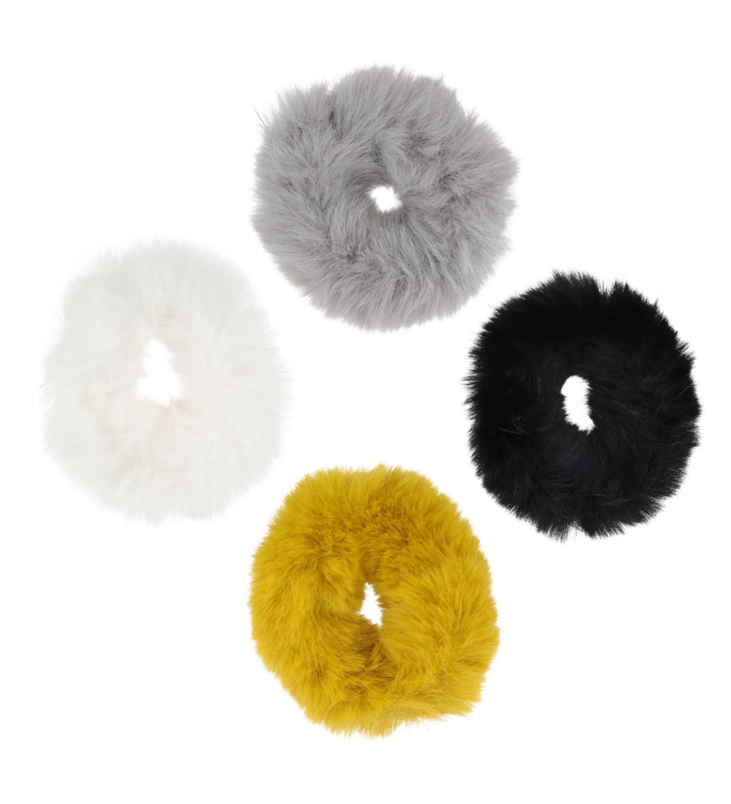 FRCOLOR Hair Ponytail Hair hair scrunchies Elastic Ponytail Holder white scrunchie ears hair ties ponytail band hair wraps for women Faux Hair Bands big hairy Miss pompom elastic - Buy Online on GoSupps.com