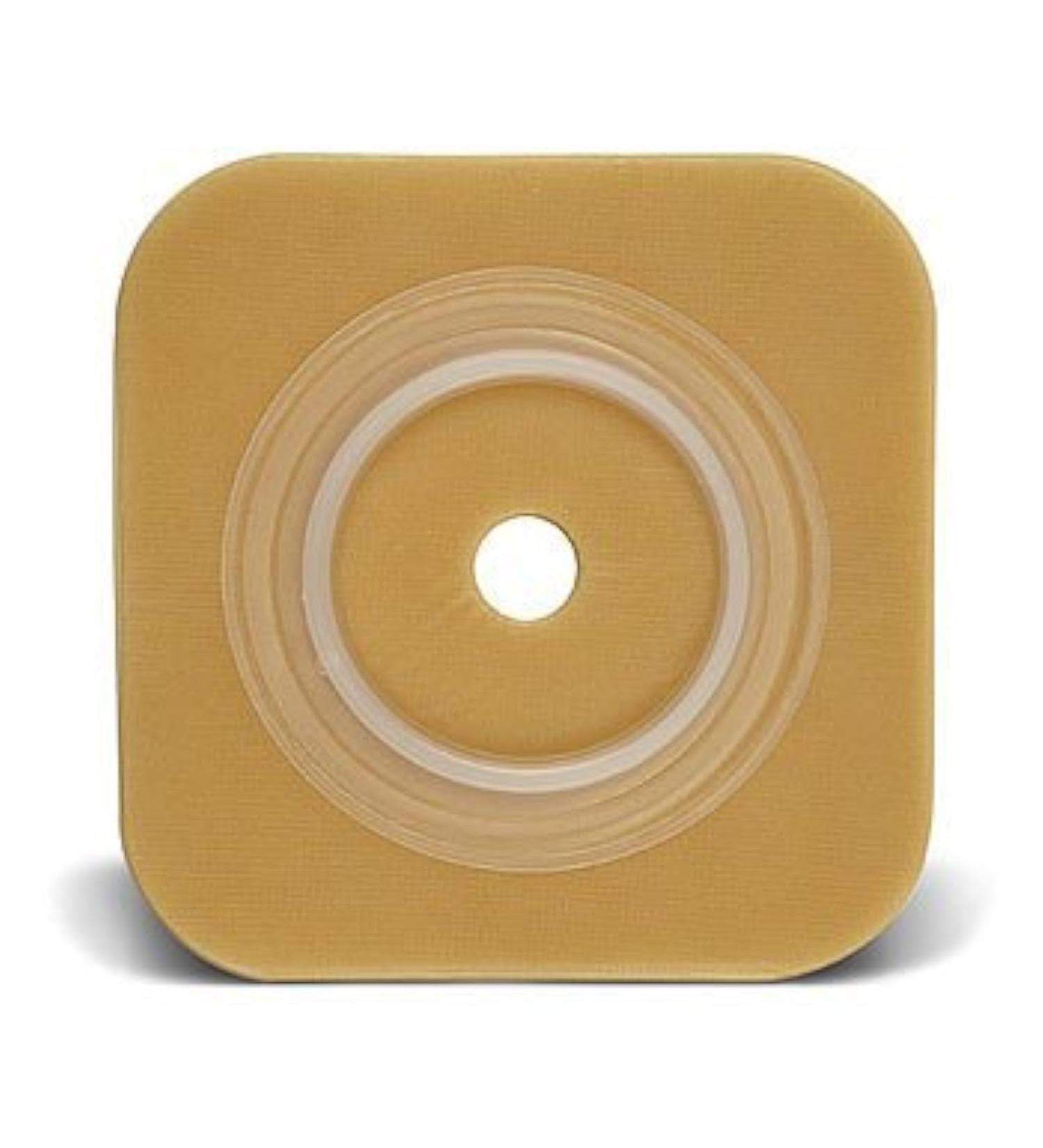 ConvaTec 413155 SUR-FIT Natura Two-Piece Durahesive Skin Barrier Cut-to-Fit Flexible No Tape Collar 1-3/4" Flange 4" Length 4" Width Pack of 10