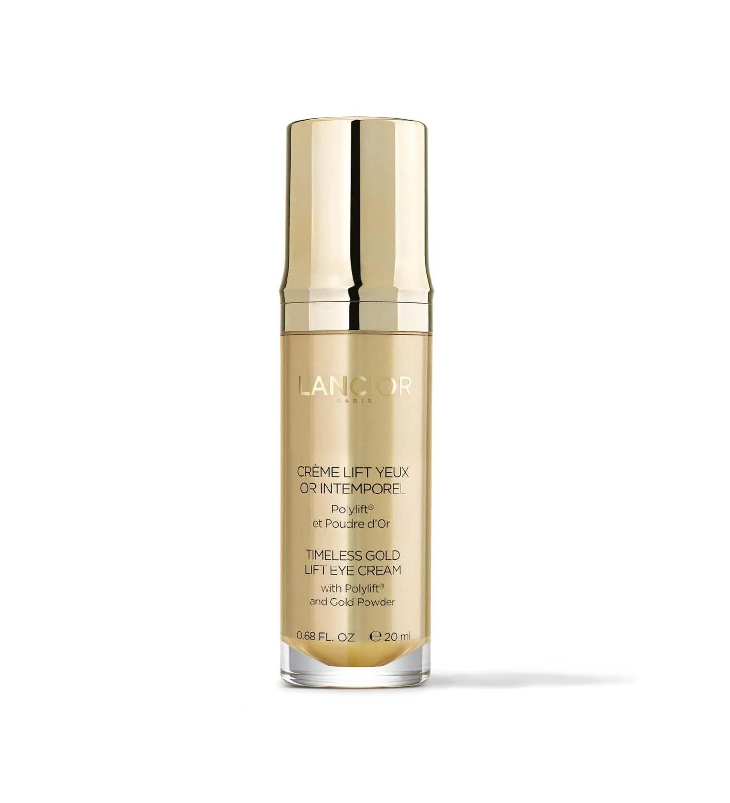 Timeless Gold Lift Eye Cream - Fights Against The Signs Of Aging Around The Eyes - Helps Skin Regain Suppleness - Brightens And Opens Up Eye Area - Highly Effective Ingredients - 0.7 Oz