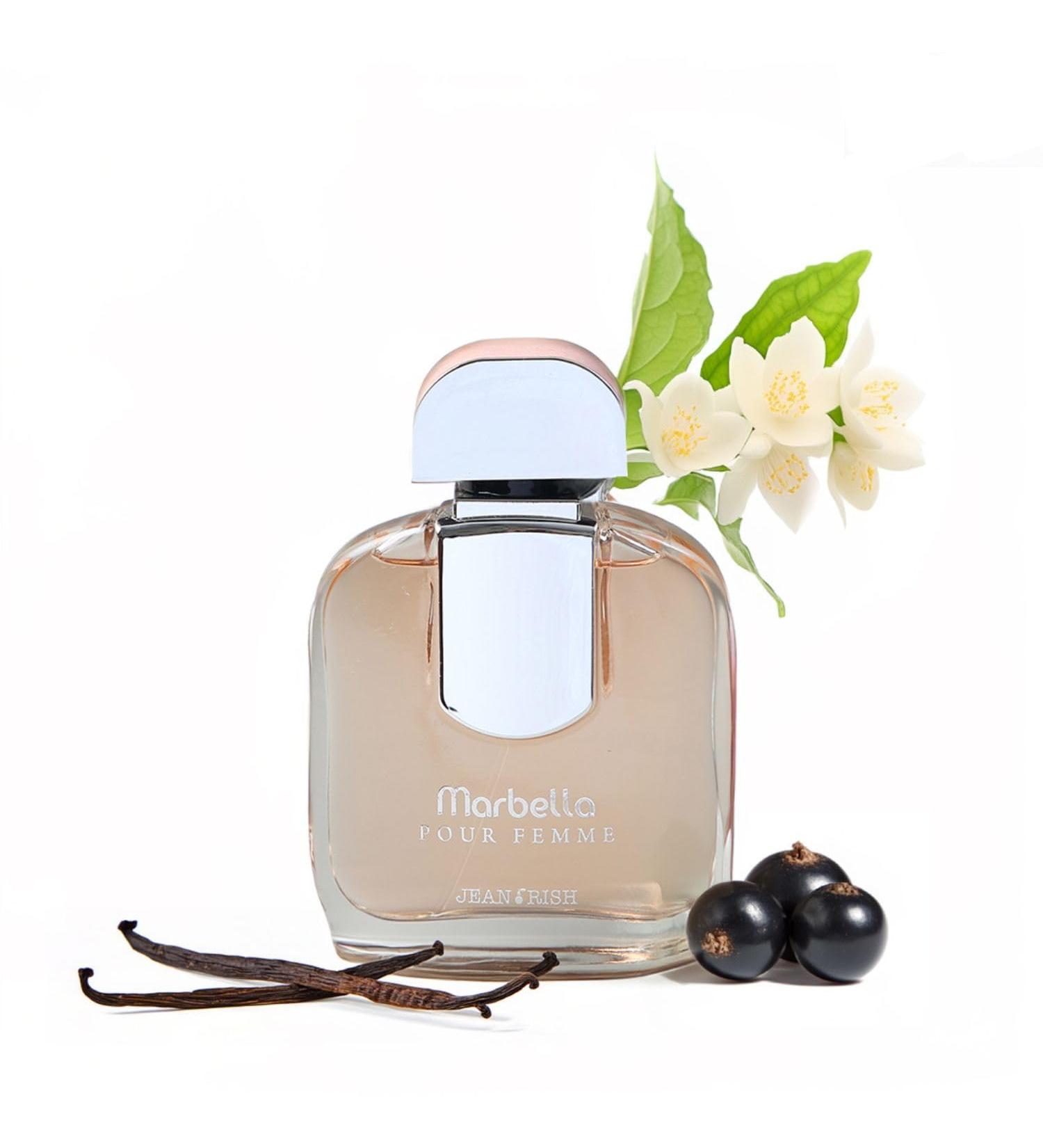 Jean Rish Marbella Eau De Parfum - Perfume for Women (3.4 Fl Oz / 100ml) with Jasmine Vanilla & Black Currant Notes - Long Lasting and Luxury Fragrance - Buy Online on GoSupps.com