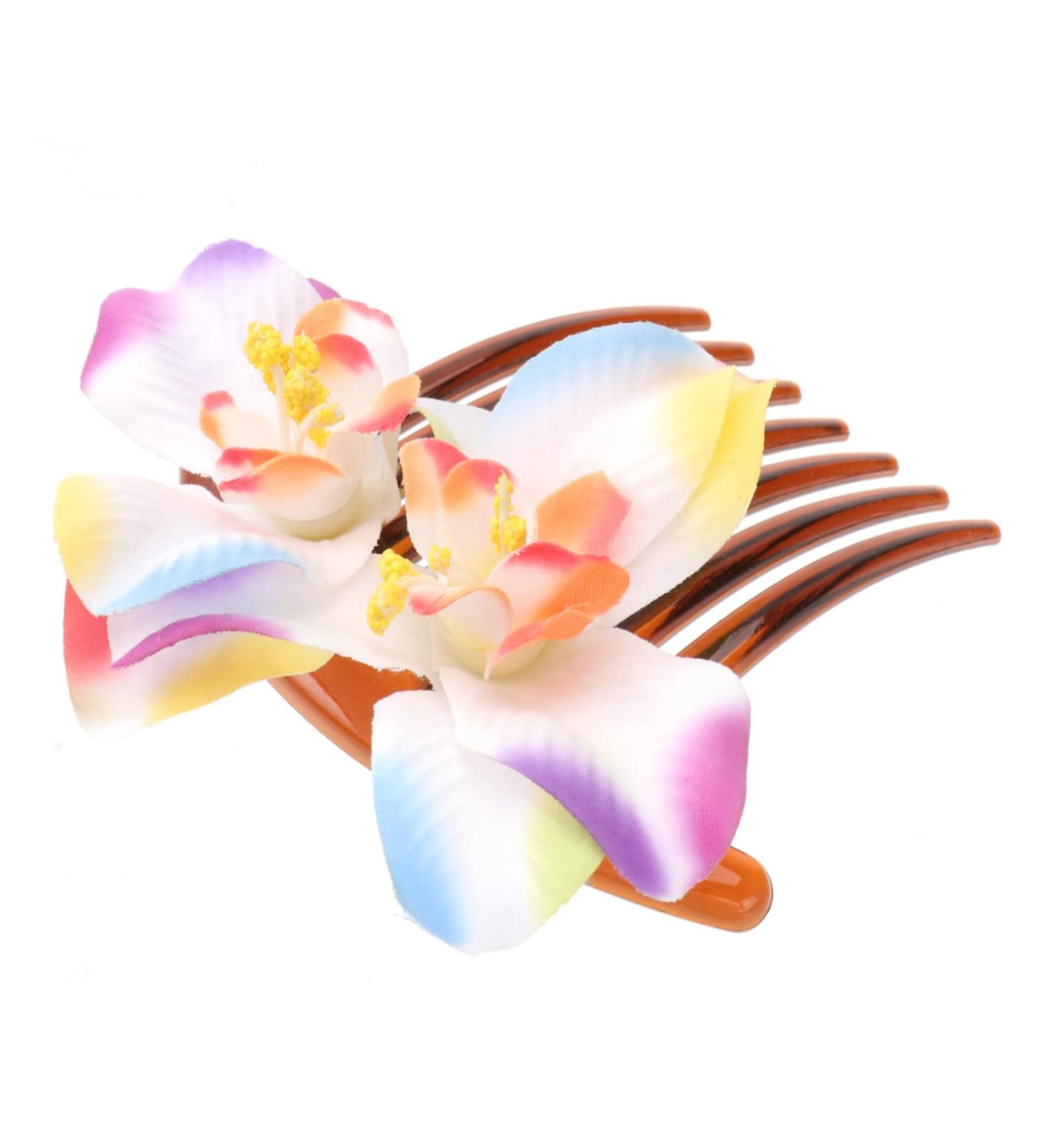 Angoily Holiday Hair Accessories Bridal Hair Clip Hawaiian Plumeria Hair Side Comb Bridal Headpiece Hawaiian Flower Petals for Wedding Hair Clips The Flowers Hair up Bride Pink - Buy Online on GoSupps.com