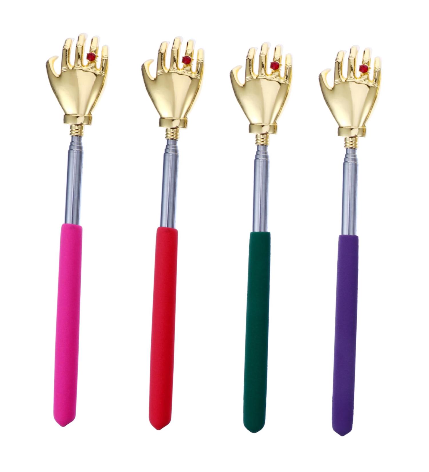 TOVINANNA 4-Piece Retractable Back Scratcher & Hand Massager - Soothing Itching Relief Tool for All Skin Types | International Shipping Available - Buy Online on GoSupps.com