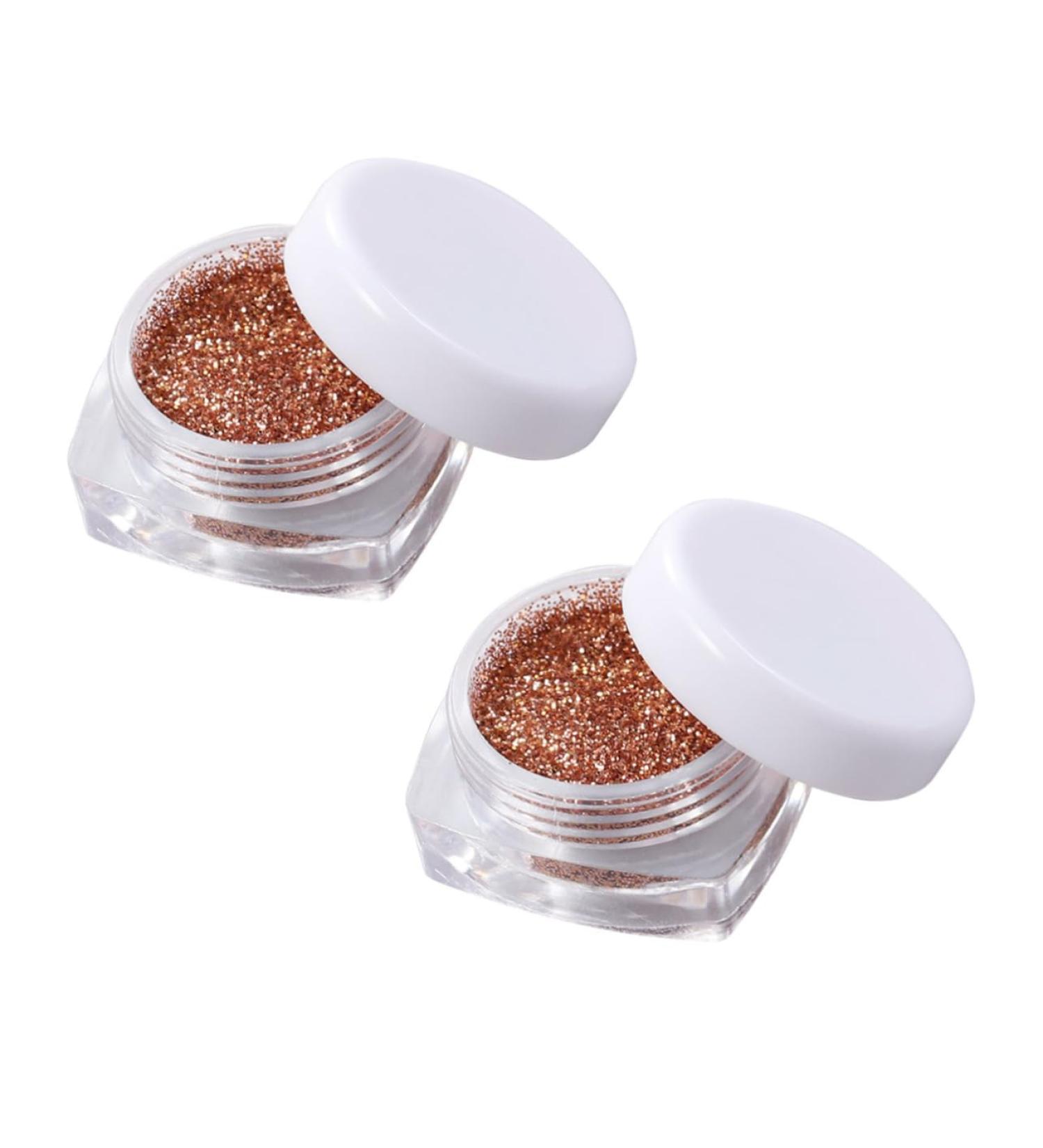 SKISUNO 2pcs Loose Pigment Eyeshadow Glitter Eyeshadow Loose Eyeshadow Glitter Set Sequins Highlighter 1 count (Pack of 1) Golden - Buy Online on GoSupps.com