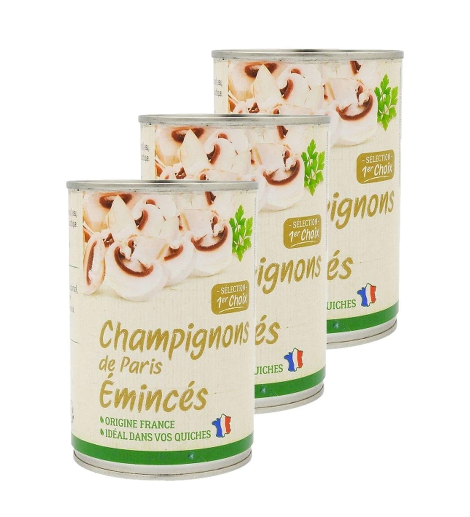  SpiceMasters.co.uk Pack of 3 sliced button mushrooms - France - 390g box - Buy Online on GoSupps.com