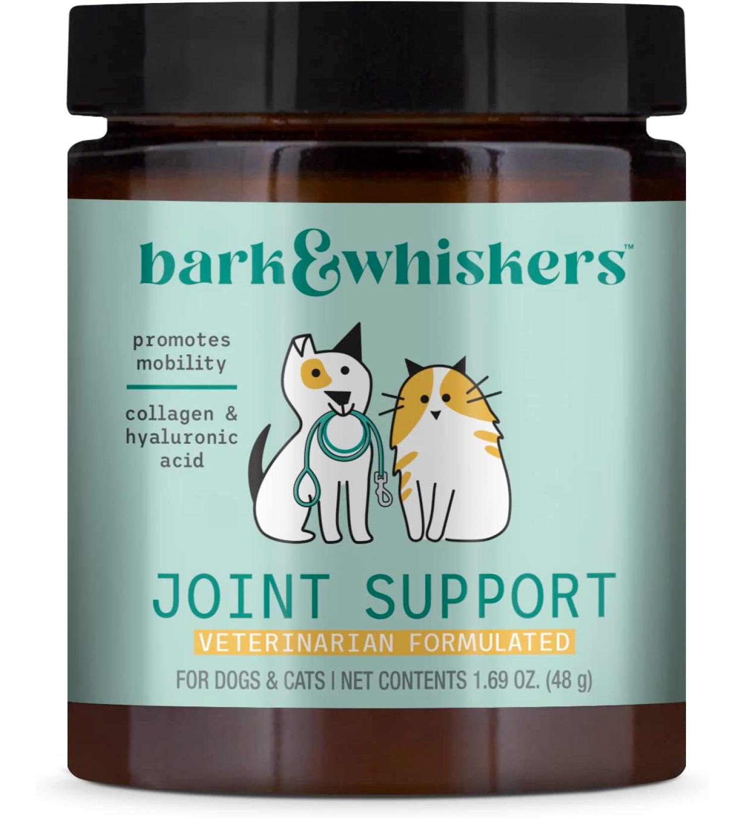Dr. Mercola Bark & Whiskers Joint Support for Cats & Dogs - 60 Scoops - Natural Relief - Buy Online on GoSupps.com