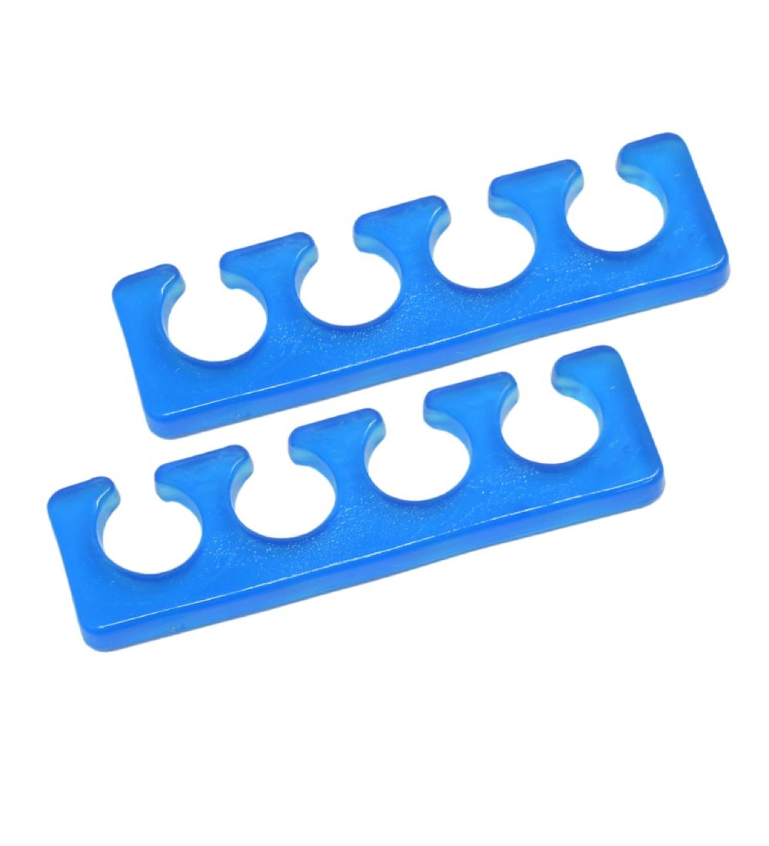 Silicone toe separator - finger separator - blue - 2 pack