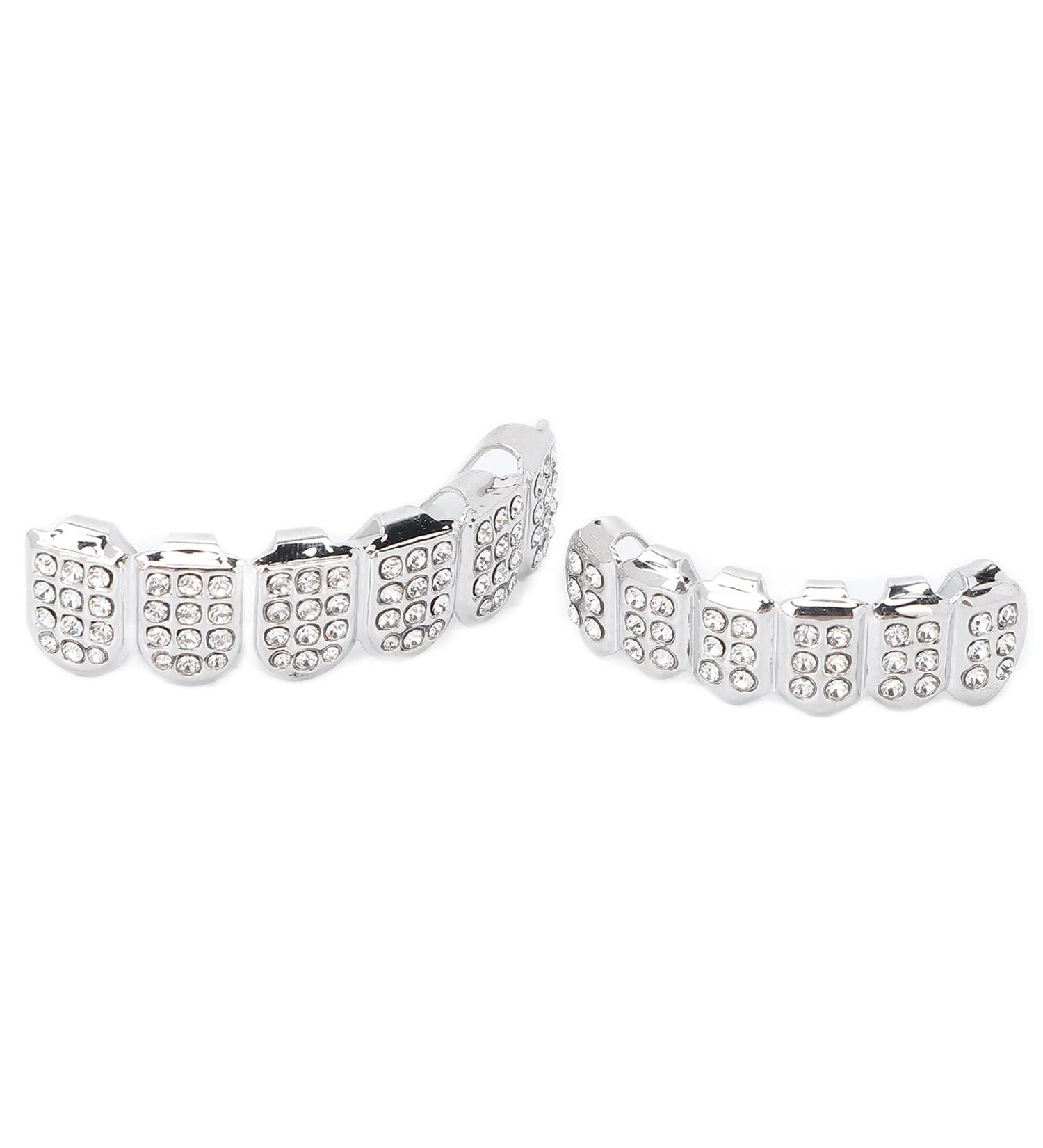 Hip Hop Teeth Teeth Hip Hop Teeth Brace Charming for Hip Hop Fashion Shows for Concert for Halloween Party for Men for Women(Silver) - Buy Online on GoSupps.com