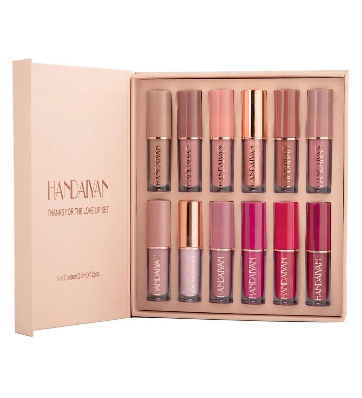 Stilion Lipstick Set of 12 - Matte Velvet Mini Liquid Lipsticks for Women | Long Lasting & Waterproof Lip Gloss Combo | International Shipping Available - Buy Online on GoSupps.com