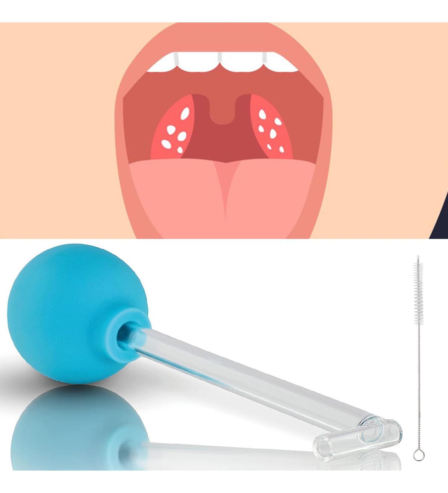 Tonsil Stone Remover | Mandelstein & Almond Stone Cupping Glass with Brush for Fresh Breath | Oral Care Solution - Buy Online on GoSupps.com