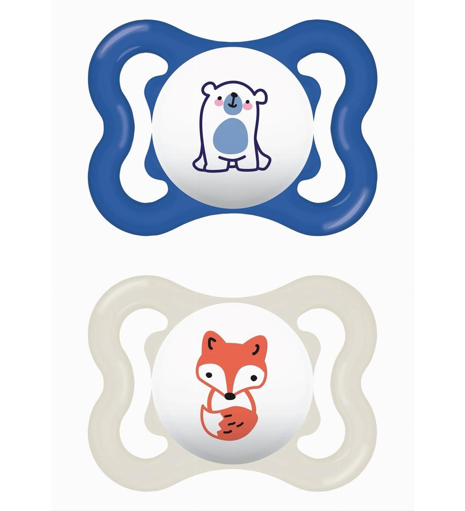 Mam S274 Supreme Pacifier 2-6 Months | Silicone Blue 2 Pack - Buy Internationally - Buy Online on GoSupps.com