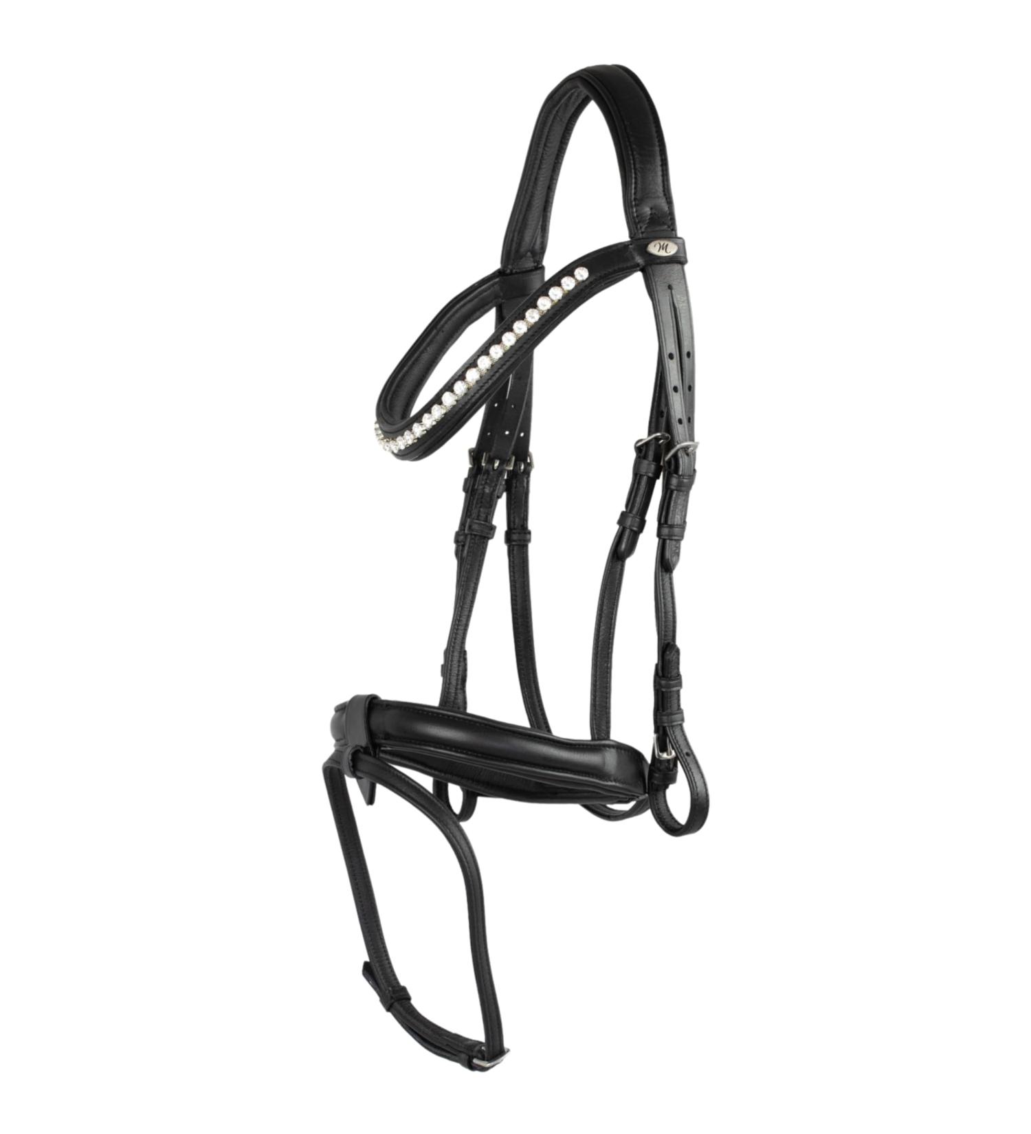 Marengos Soft Crystal Bridle for Horses & Ponies | Anatomical Leather Breeches | Premium Black Horse Accessories - Buy Online on GoSupps.com