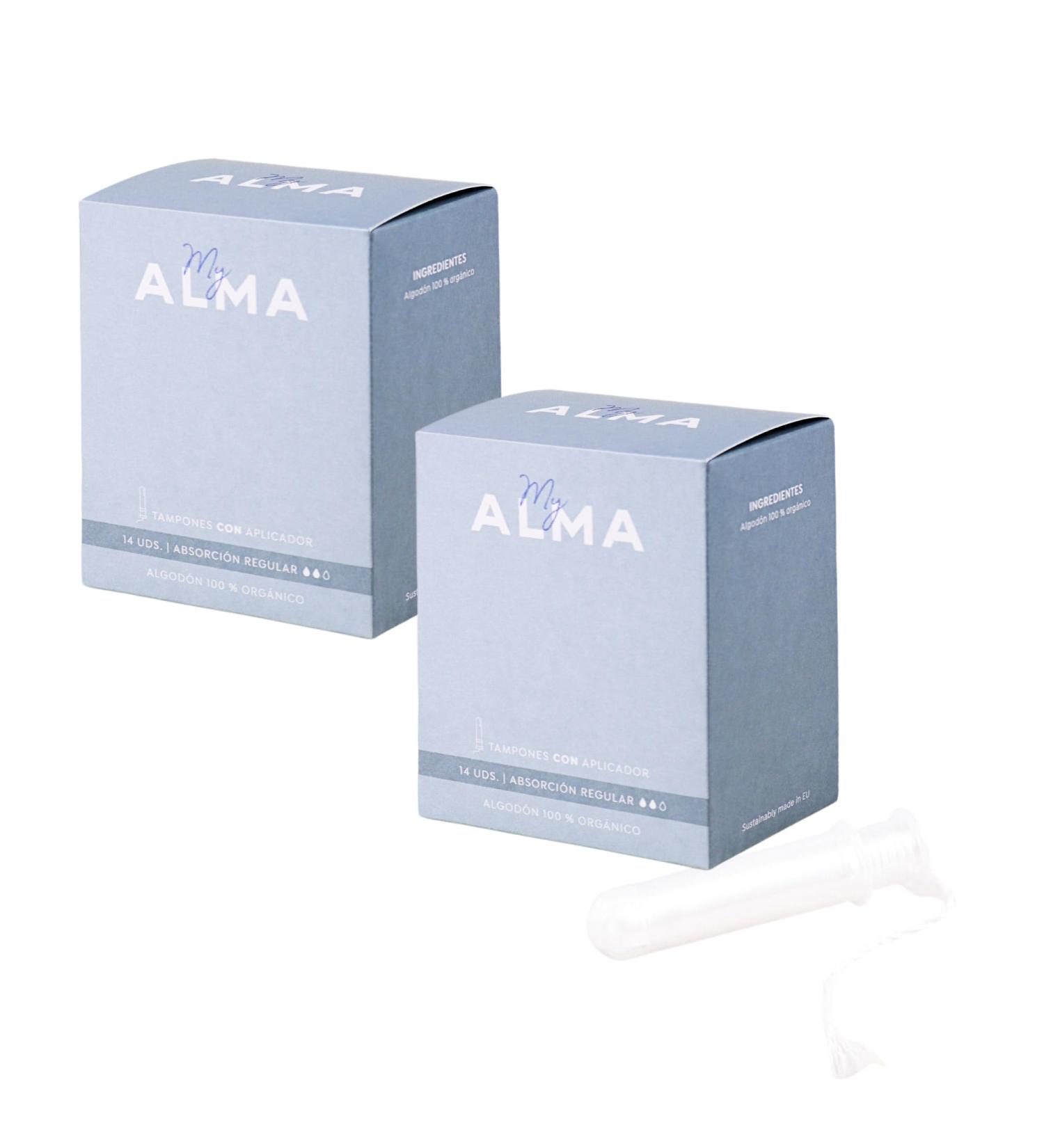 MyALMA Organic Tampons with Bio-Plastic Applicator | Eco-Friendly & Chemical-Free | Shop Now - Buy Online on GoSupps.com