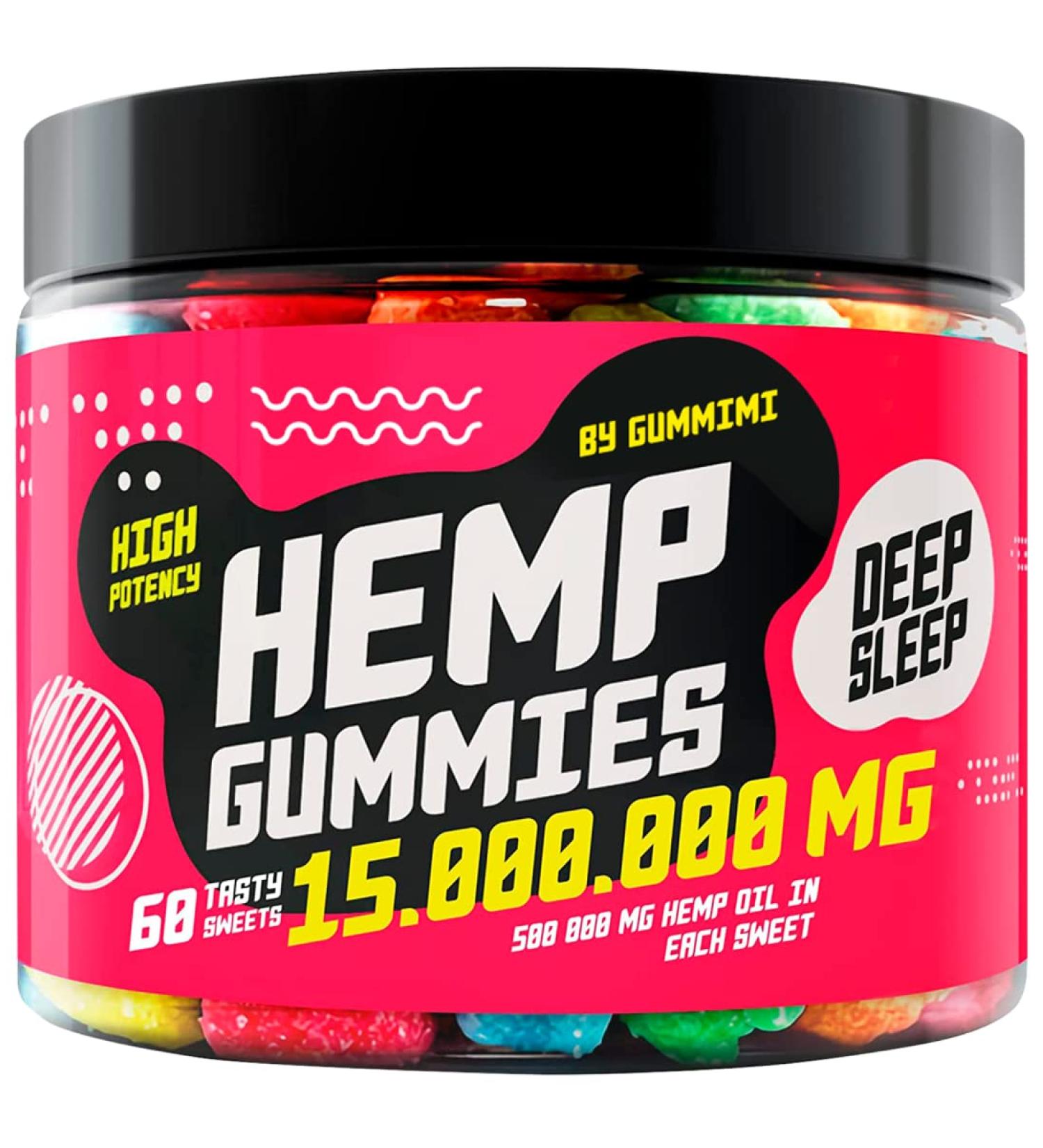 Hmp Oil Infused Gummy Vitamins for Deep & Healthy Bedtime | Natural Fruity Bears - Buy Online on GoSupps.com