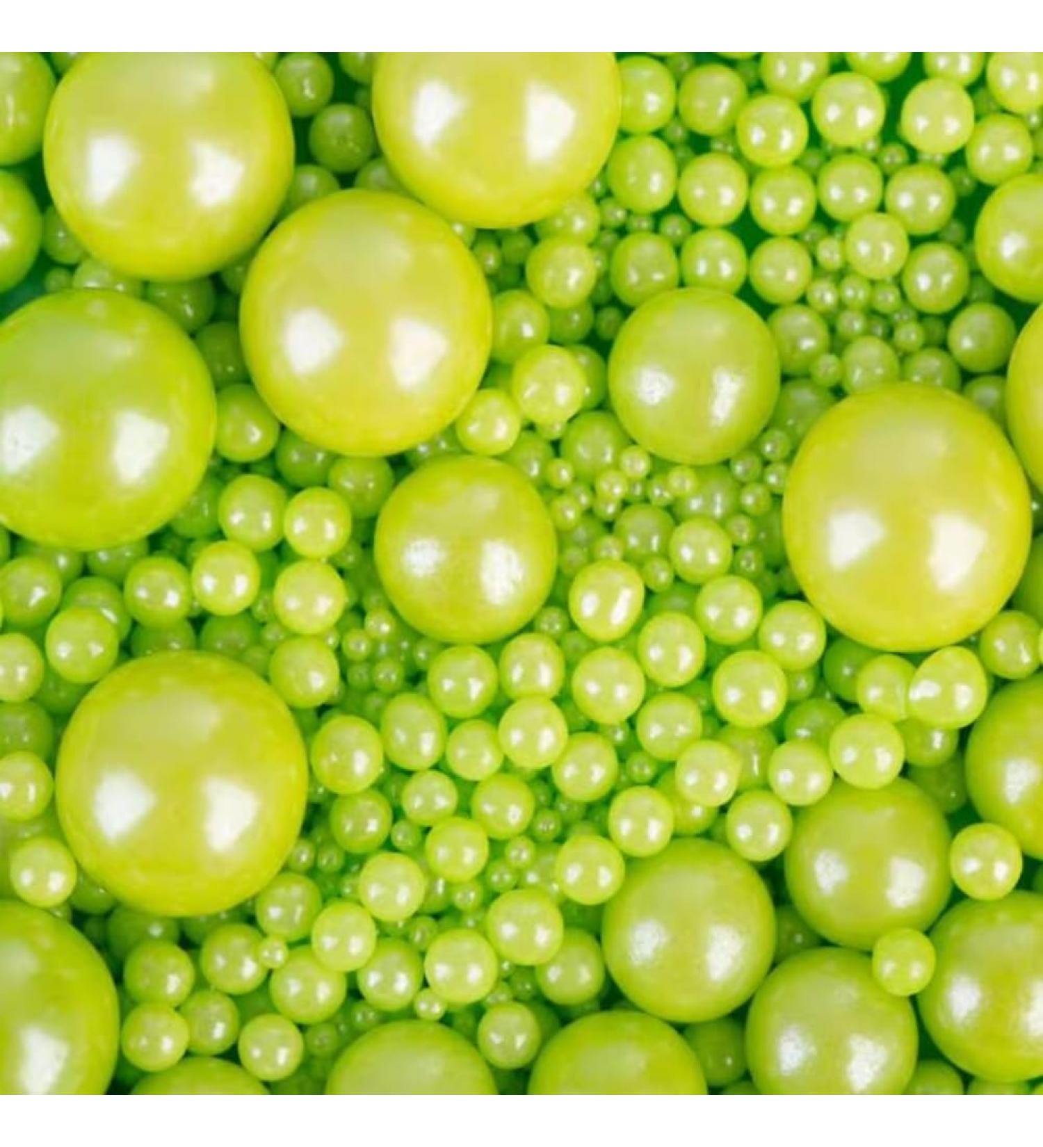 Edible Green Pearl Sugar Sprinkles 120g | Cake Decoration for Birthday Halloween Thanksgiving Christmas & Parties - Buy Online on GoSupps.com