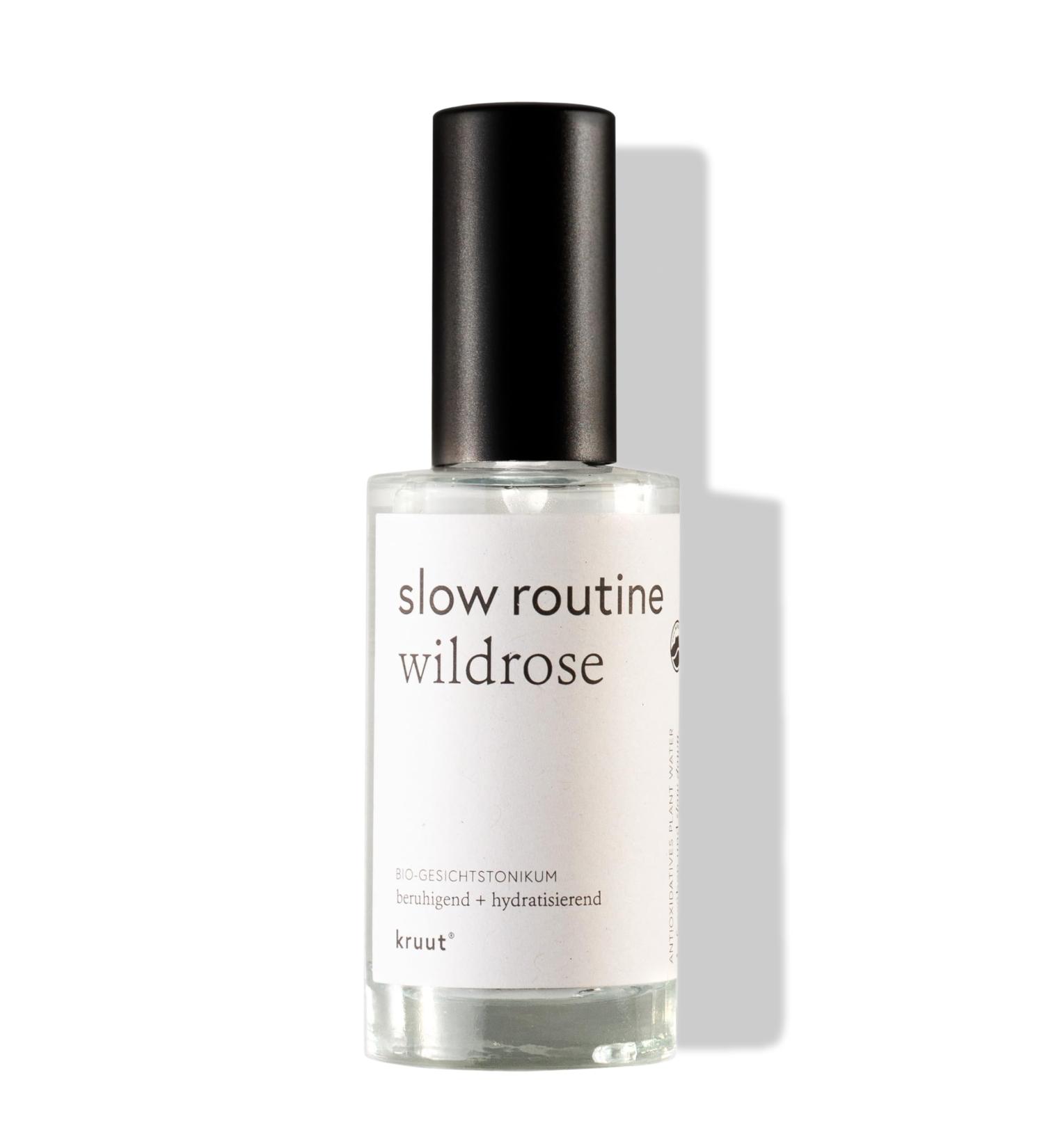 Kruut - Slow Routine Hydrolat Organic 50 ml - 100% Natural Facial Toner with Wild Rose - Moisturises and Soothes the Skin - Buy Online on GoSupps.com