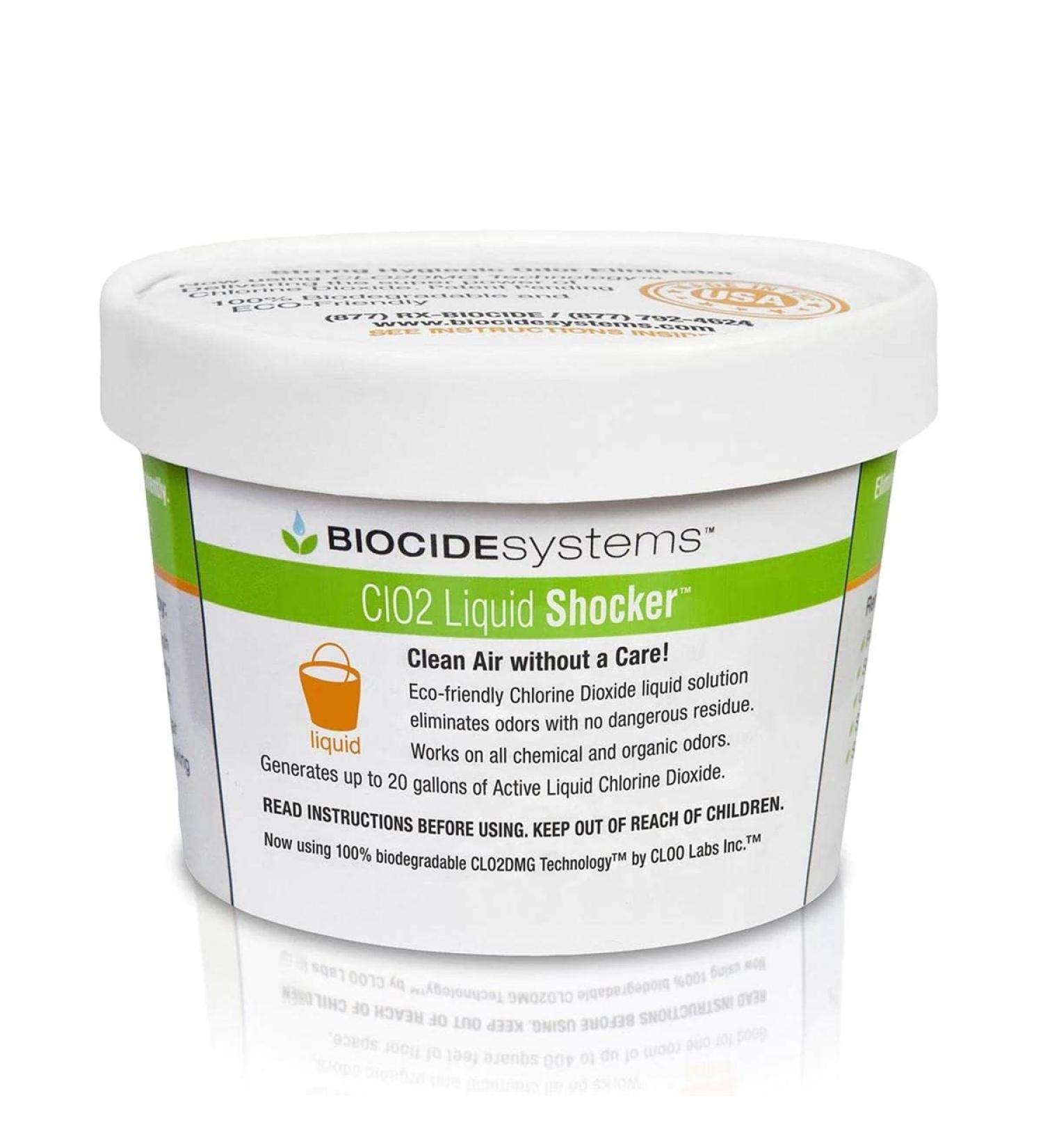 Biocide Systems Liquid Shocker 11g Chlorine Dioxide Liquid Deodorizer