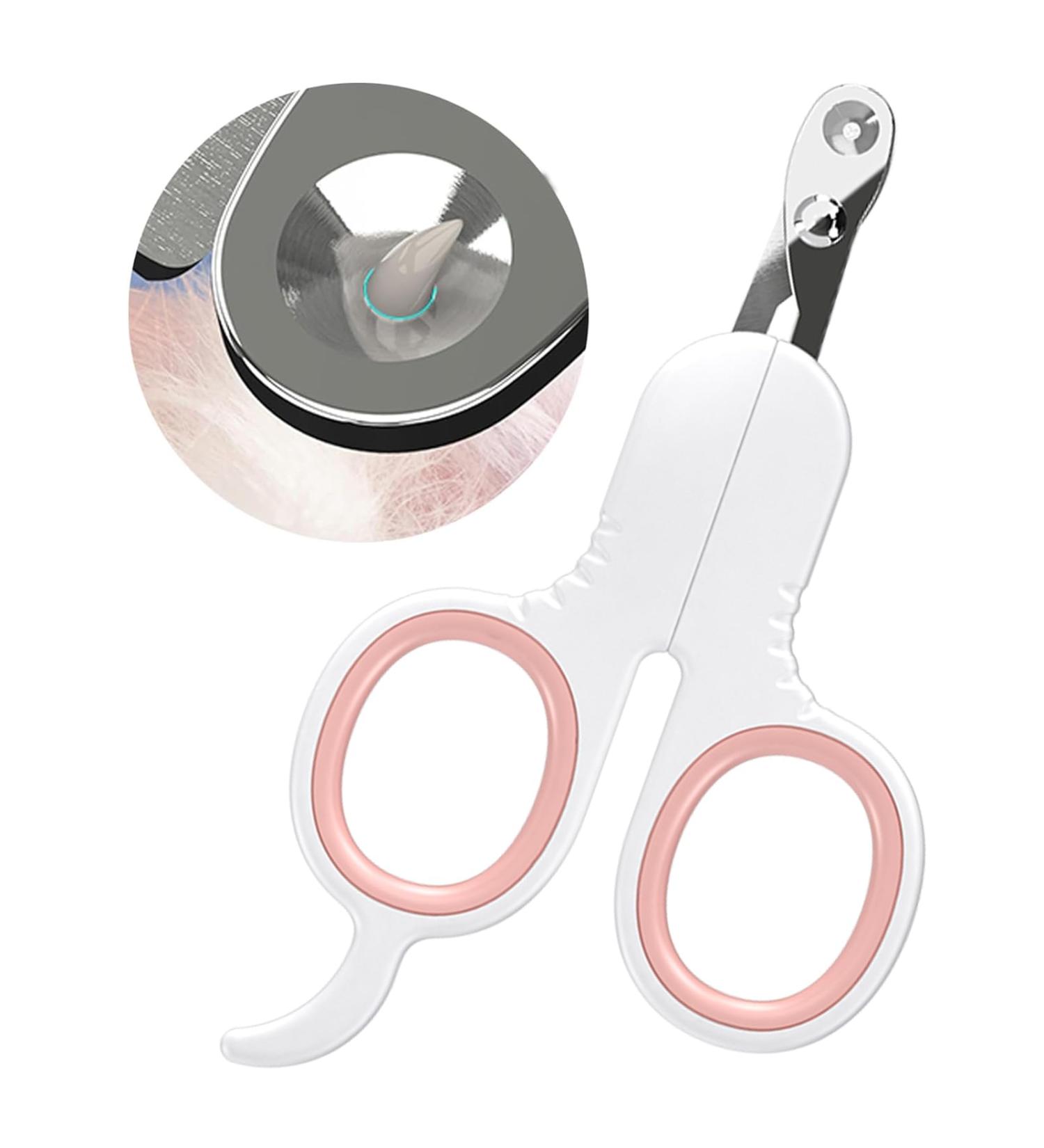 Zeze Claw Scissors for Cats | Safety Stainless Steel Nail Clippers for Cats Dogs & Small Animals (Pink) - Ideal for Beginners - Buy Online on GoSupps.com