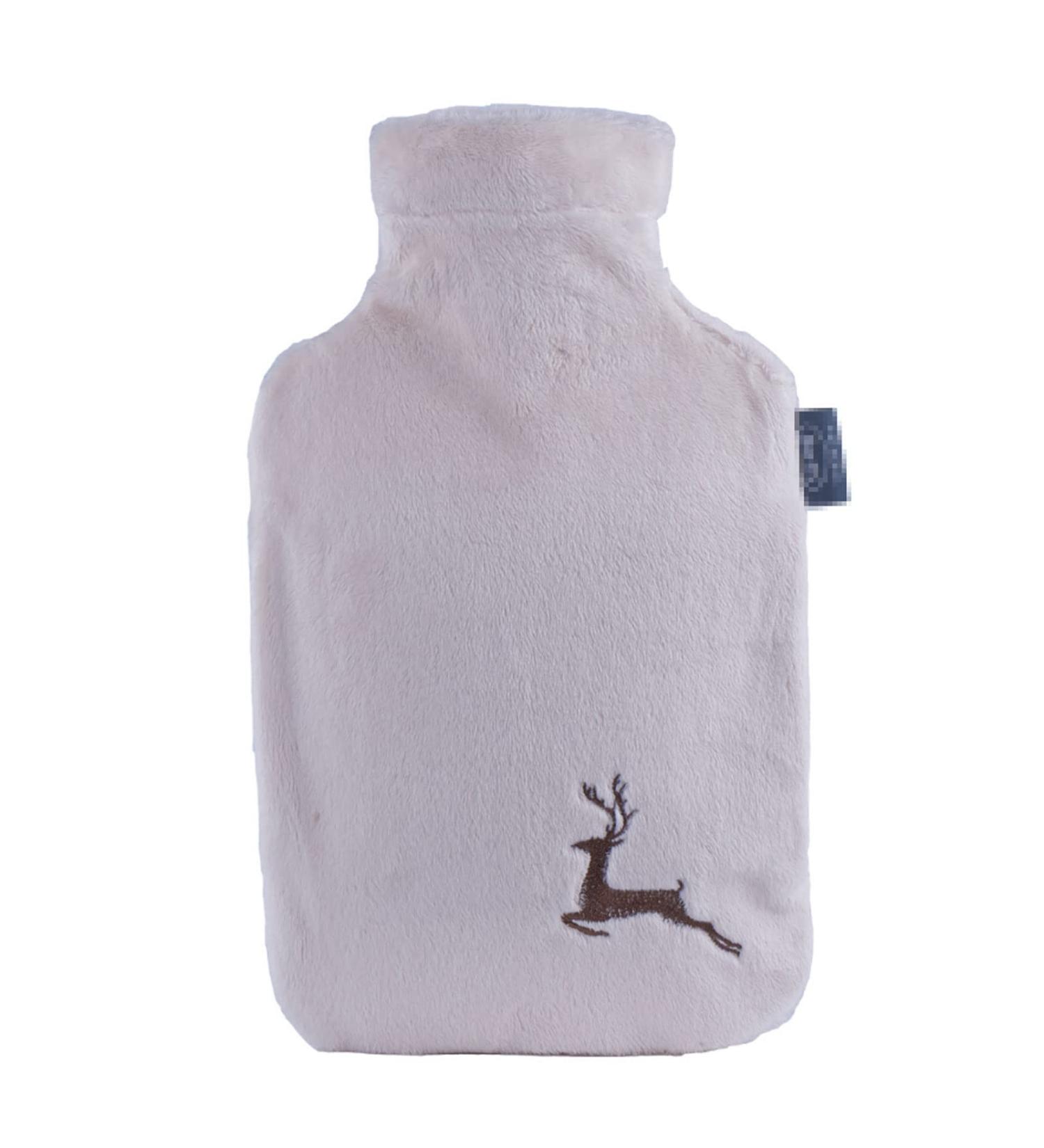 MAIES Small Hot Water Bottle with Soft Flannel Cover | 2L Hand Warmer for Hot/Cold Therapy | Perfect Christmas Gift - Buy Online on GoSupps.com