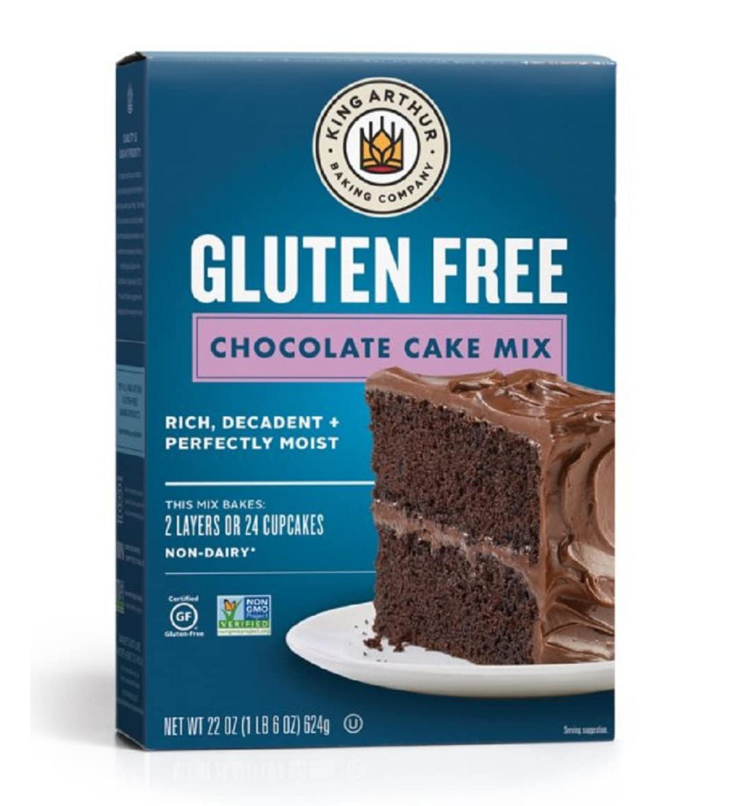 King Arthur Baking Company Gluten Free Chocolate Cake Mix Kosher One 22 oz (624 g) Box - Buy Online on GoSupps.com