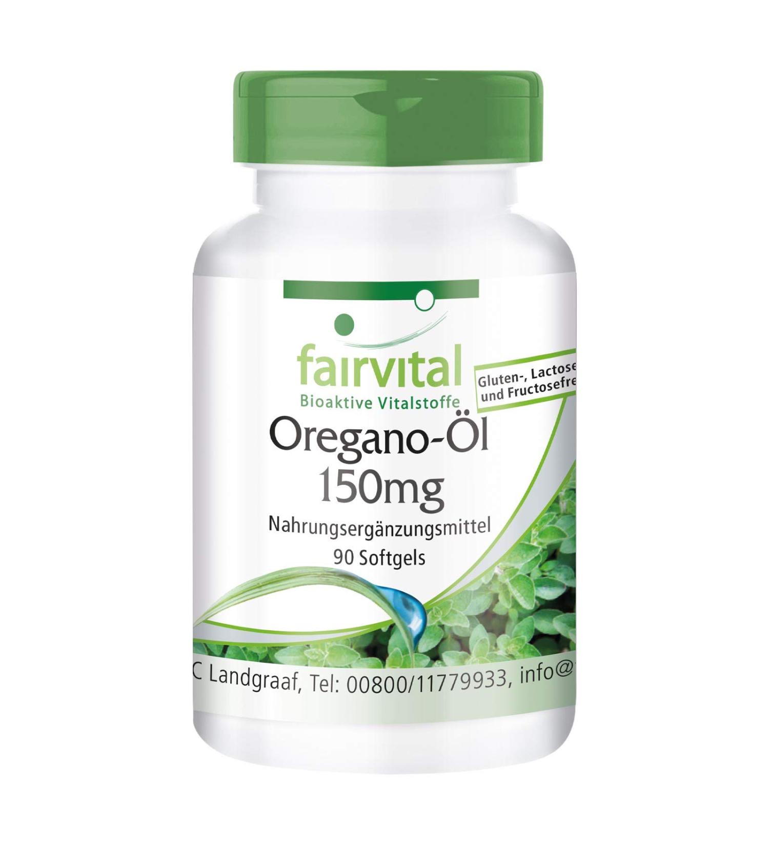 Fairvital Oregano Oil Capsules 150mg - High Dose 10:1 Extract - 90 Softgels for Immune Support & Wellness - Premium Origanum Vulgare - Buy Online on GoSupps.com
