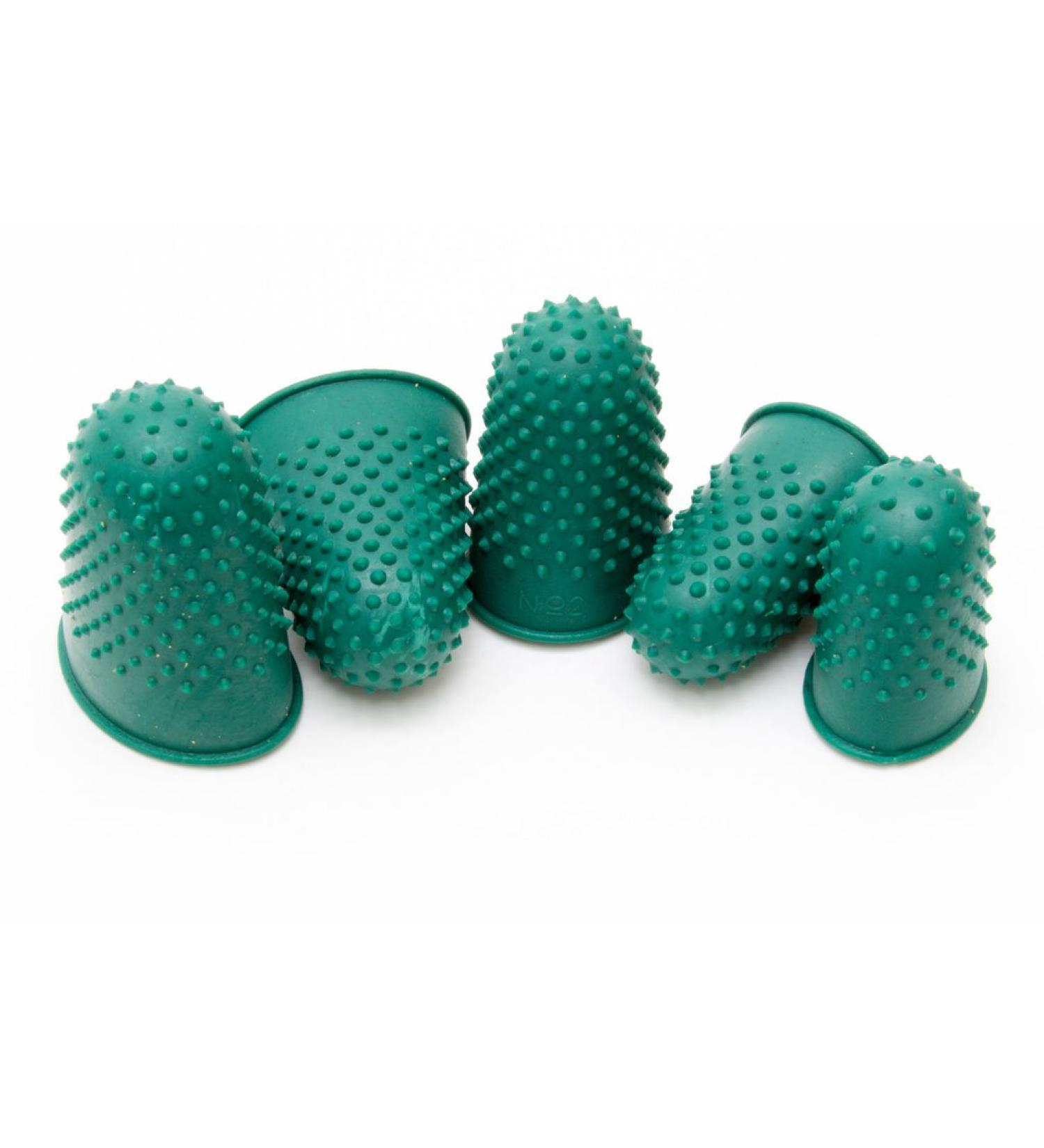 AFH Dermo Massager |Finger cover |Finger massager |Massage aid |Self -massage |Blood circulation |Massage of muscles |Different sizes and colors |5 pack (XL green) XL green